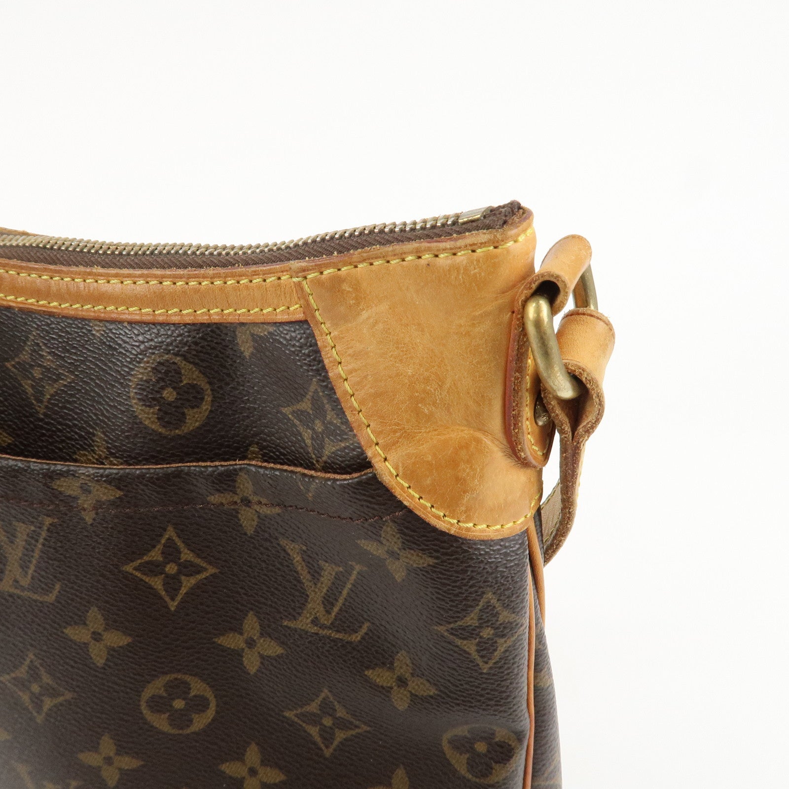 Louis Vuitton Monogram Odeon PM Shoulder Bag Brown M56390 Used