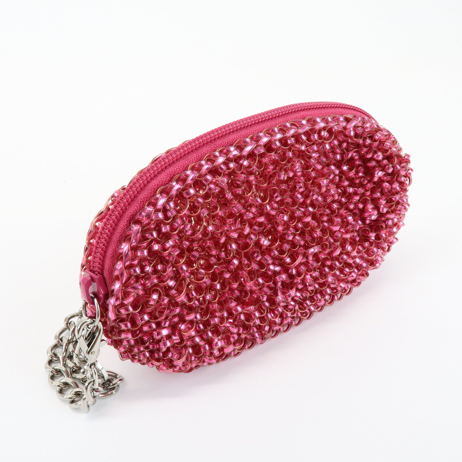 ANTEPRIMA Logo PVC Pouch Bag Cosmetic Pouch Pink