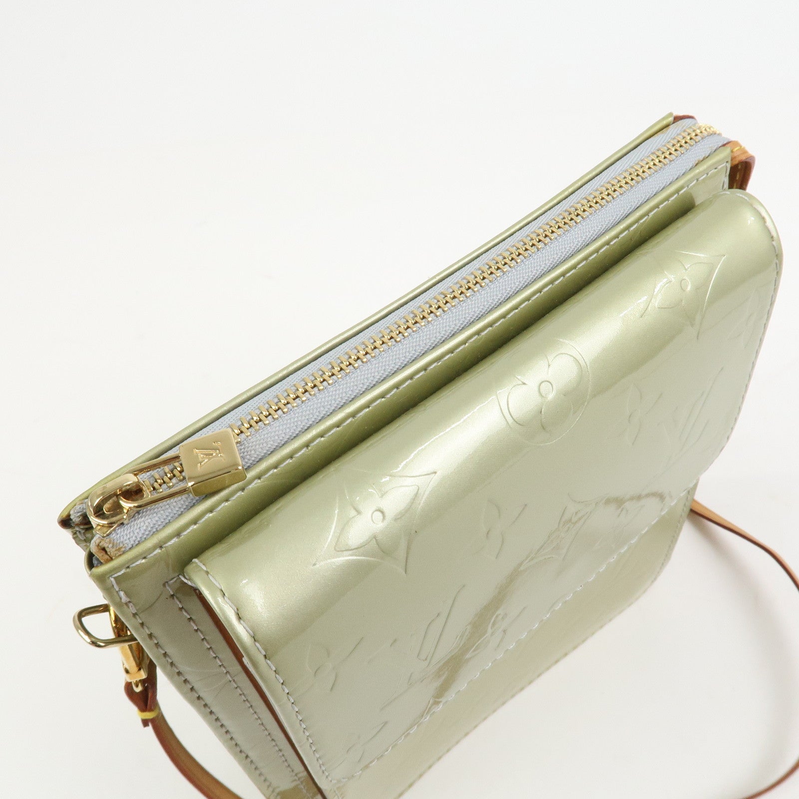 Louis Vuitton Monogram Vernis Motto Shoulder Bag Gris M91030
