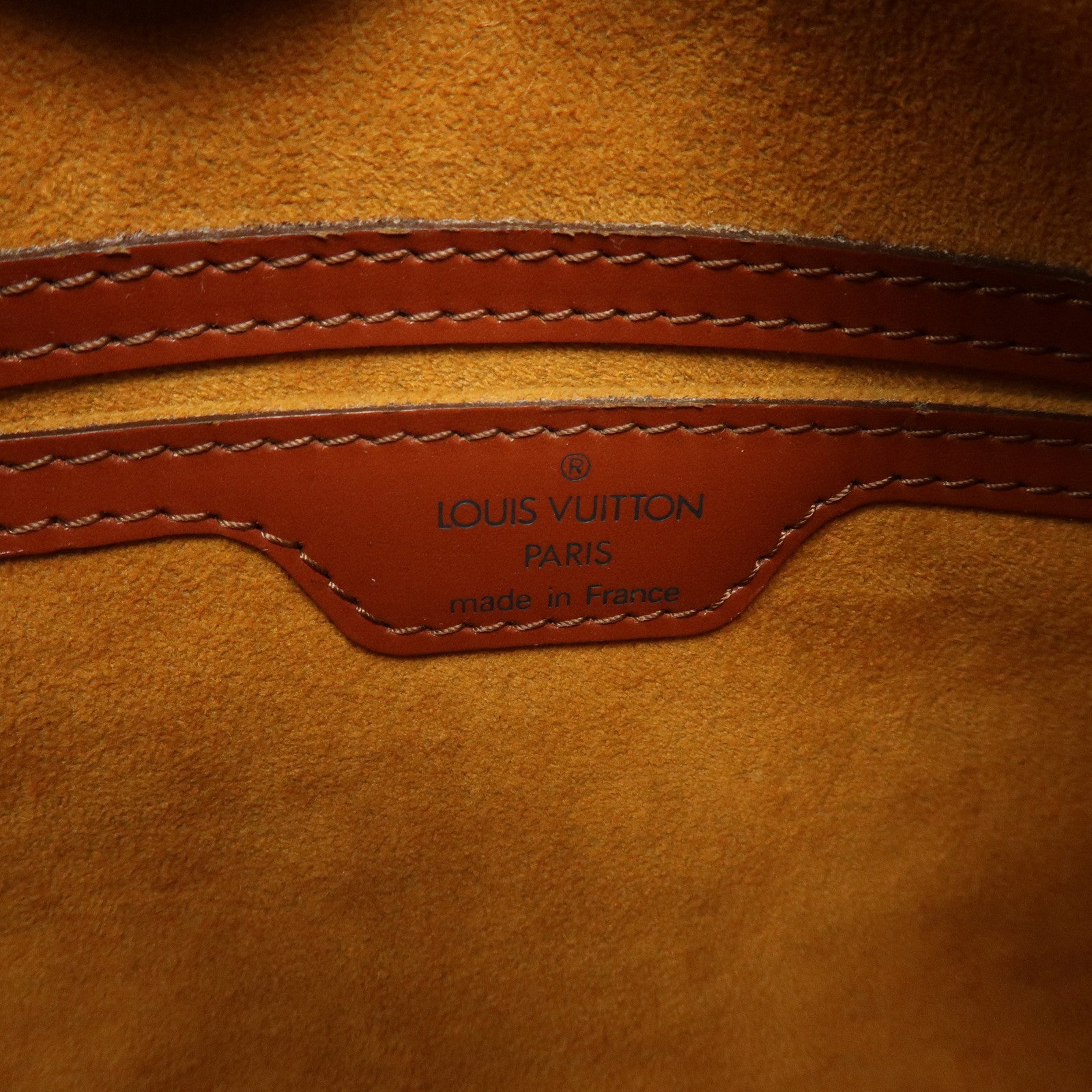 Louis Vuitton Epi Leather Soufflot Hand Bag Kenya Brown M52223