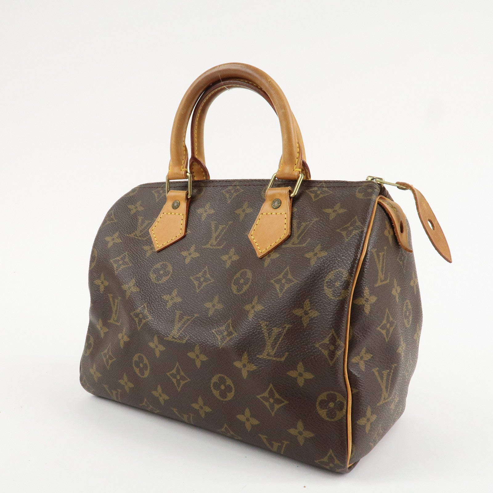 Louis Vuitton Monogram Speedy 25 Hand Bag Boston Bag M41528 Used