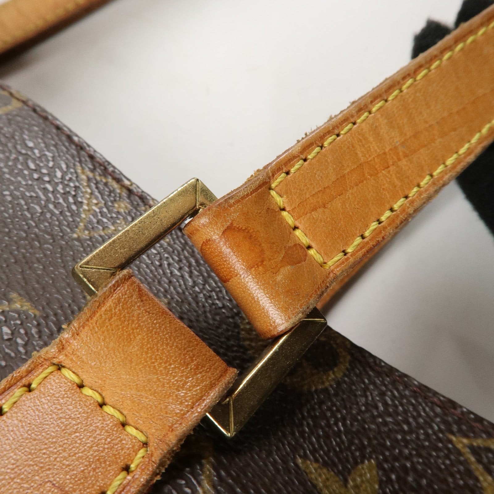 Louis Vuitton Monogram Canvas Cabas Piano Tote Bag Hand Bag M51148 Used