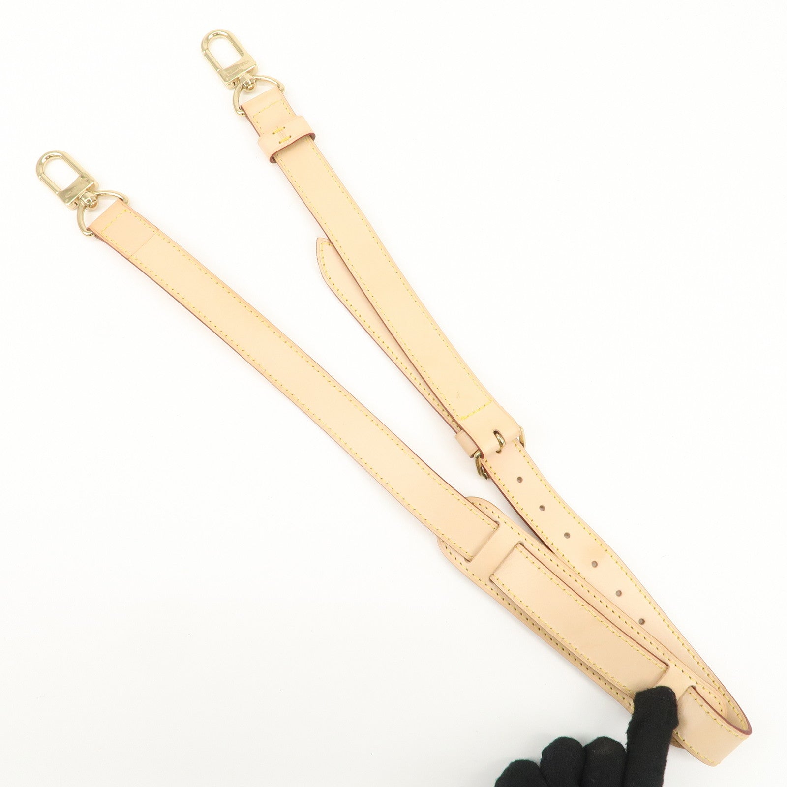Louis Vuitton Nume Leather Shoulder Strap for Kee All 120cm Natural Used