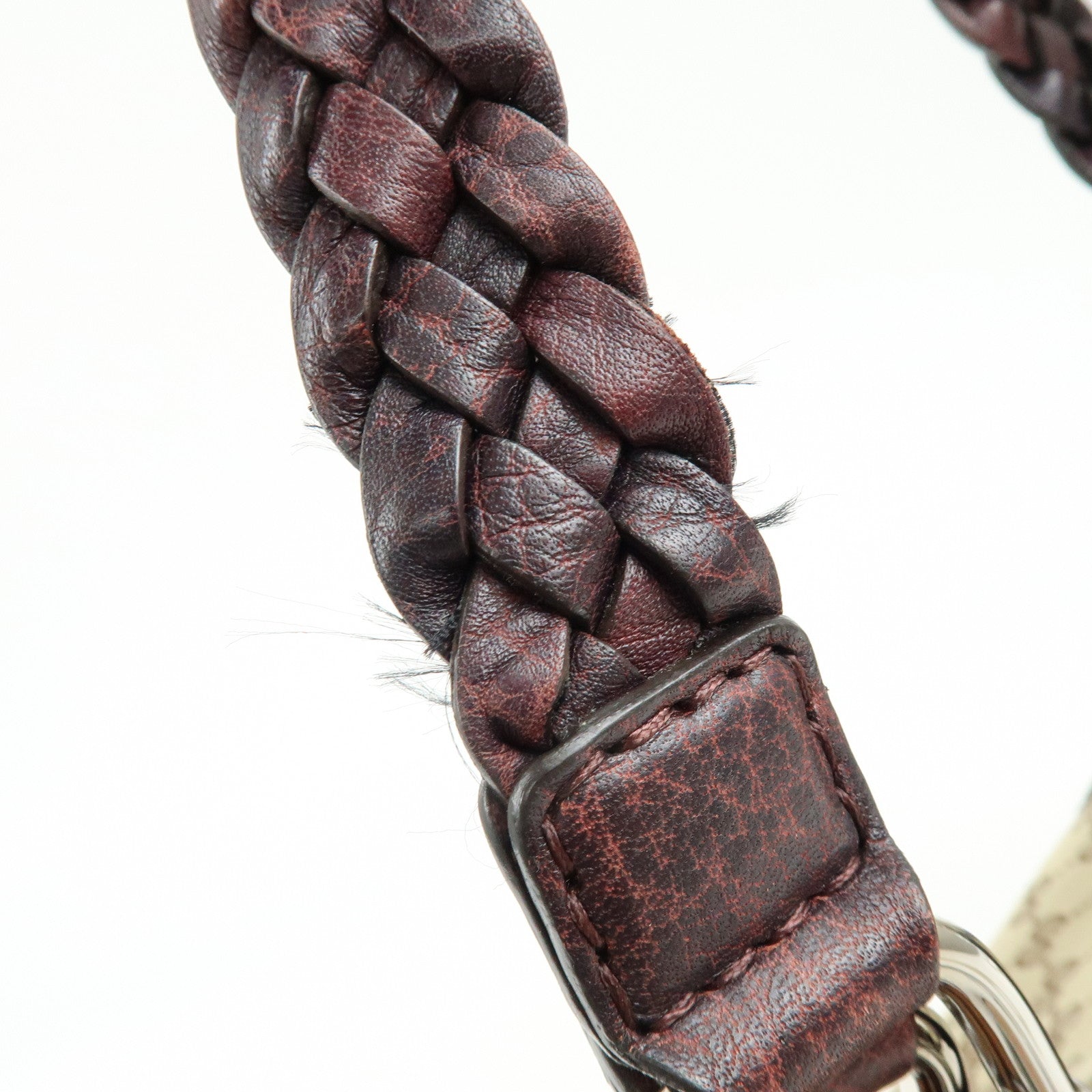 GUCCI Bamboo GG Canvas Leather Tote Hand Bag Beige Purple 232947