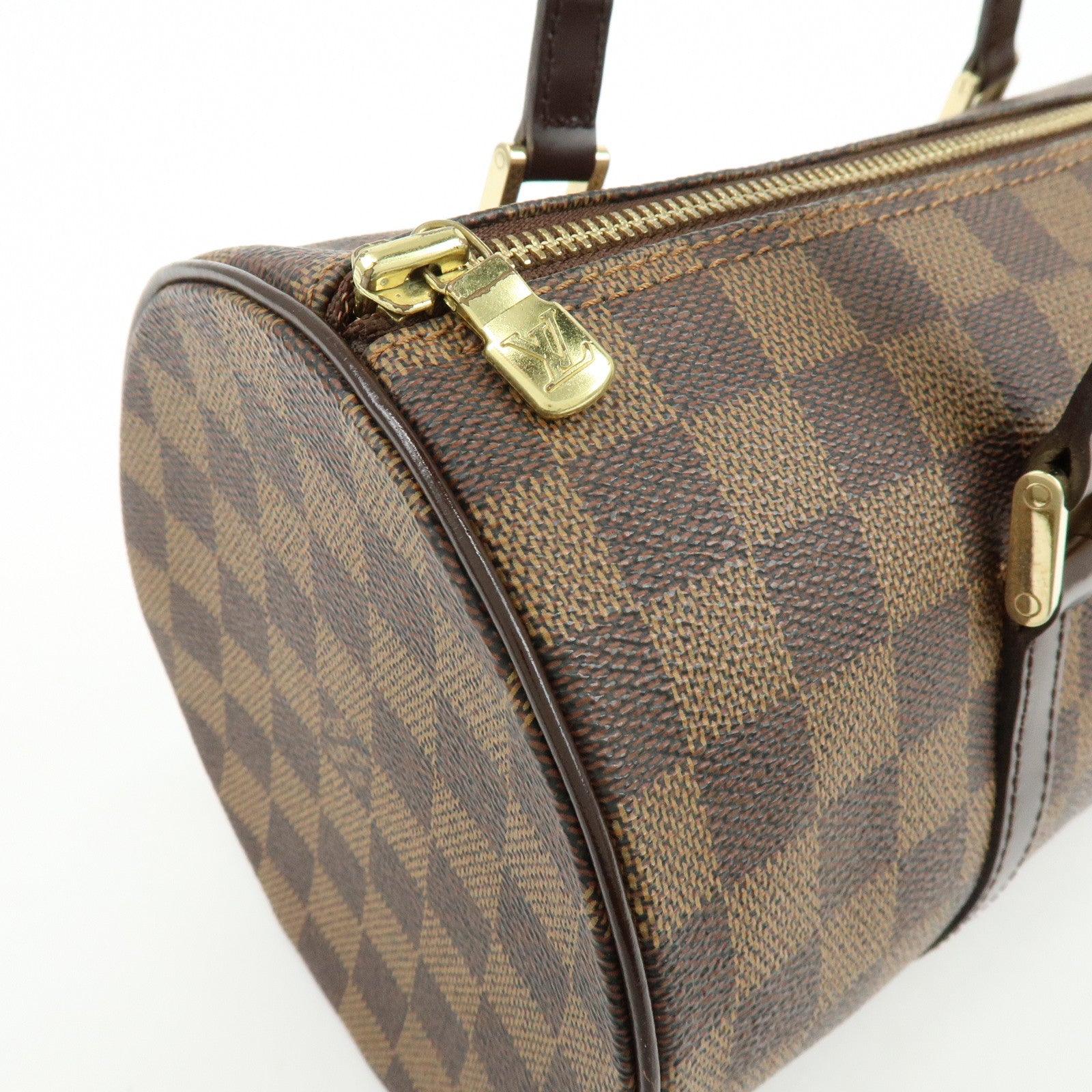 Louis Vuitton Damier Ebene Papillon 30 Hand Bag Brown N51303