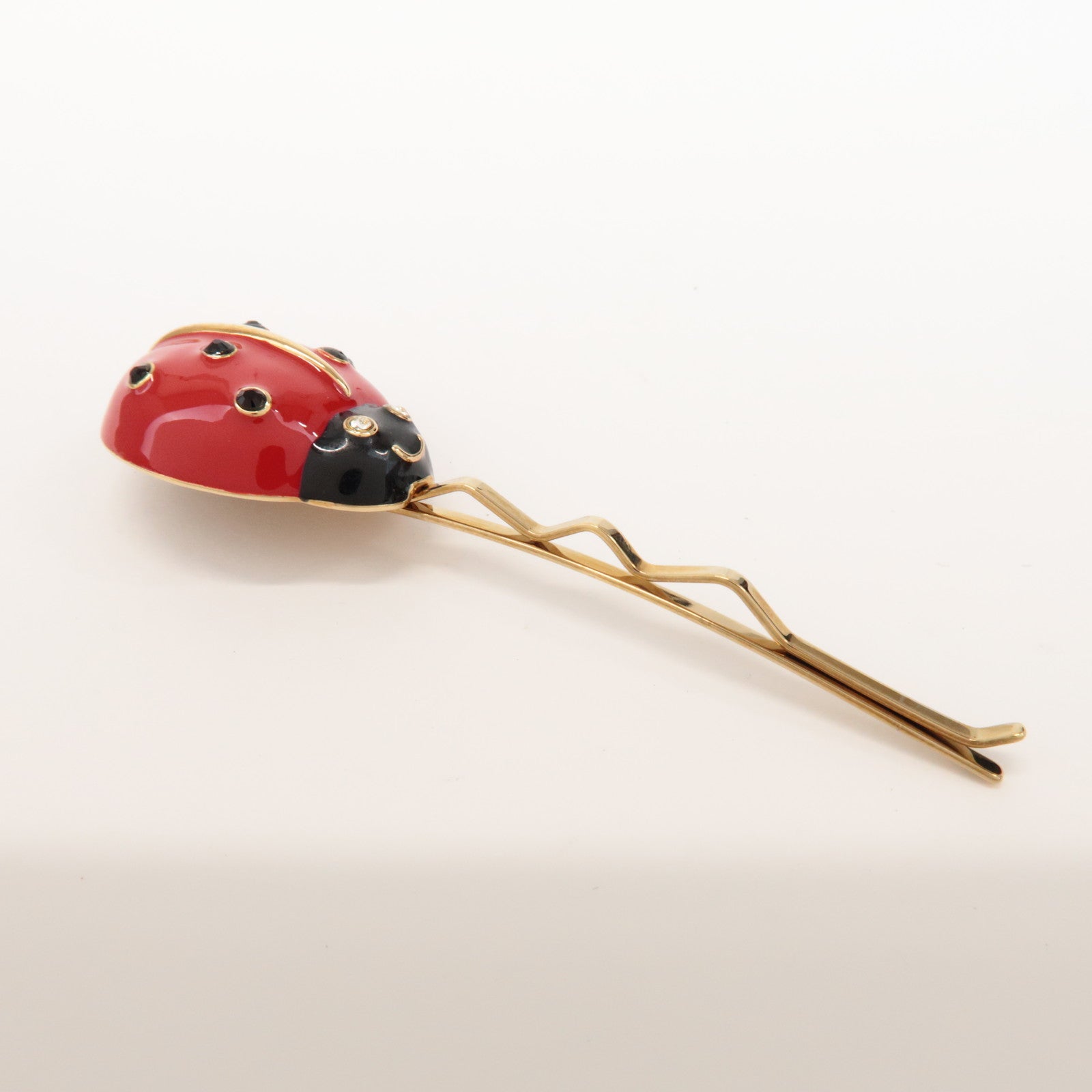 Louis Vuitton Set of 3 Plastic Metal Hair Pin Red Yellow M92349