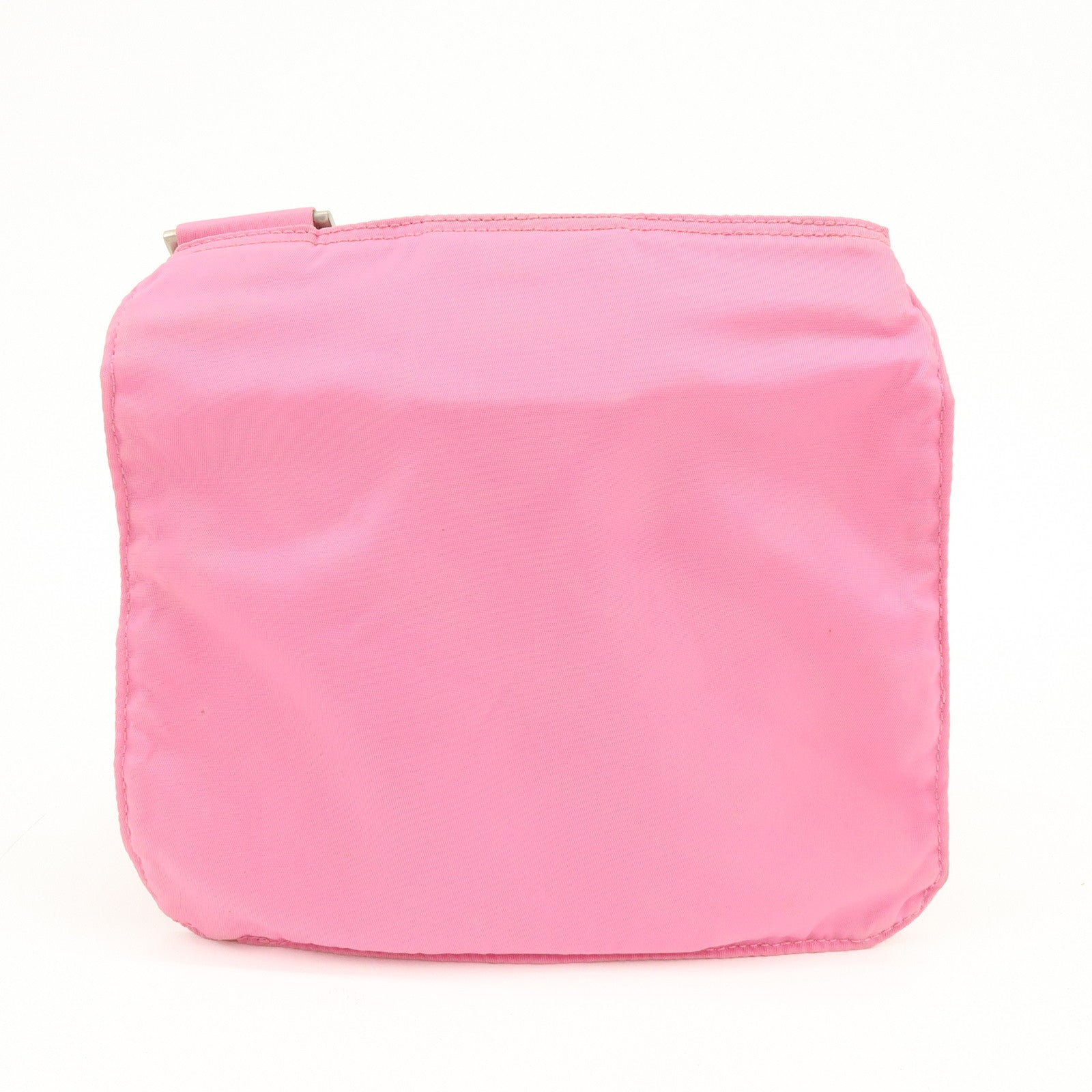 PRADA Triangle Logo Nylon Shoulder Bag Crossbody Bag Pink