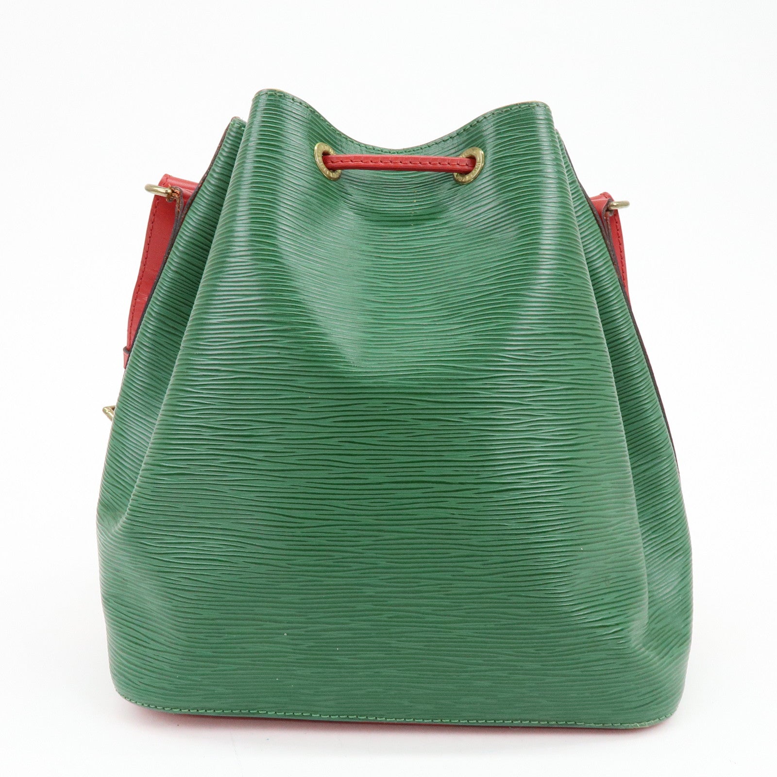 Louis Vuitton Epi Petit Noe Shoulder Bag Green Red M44147