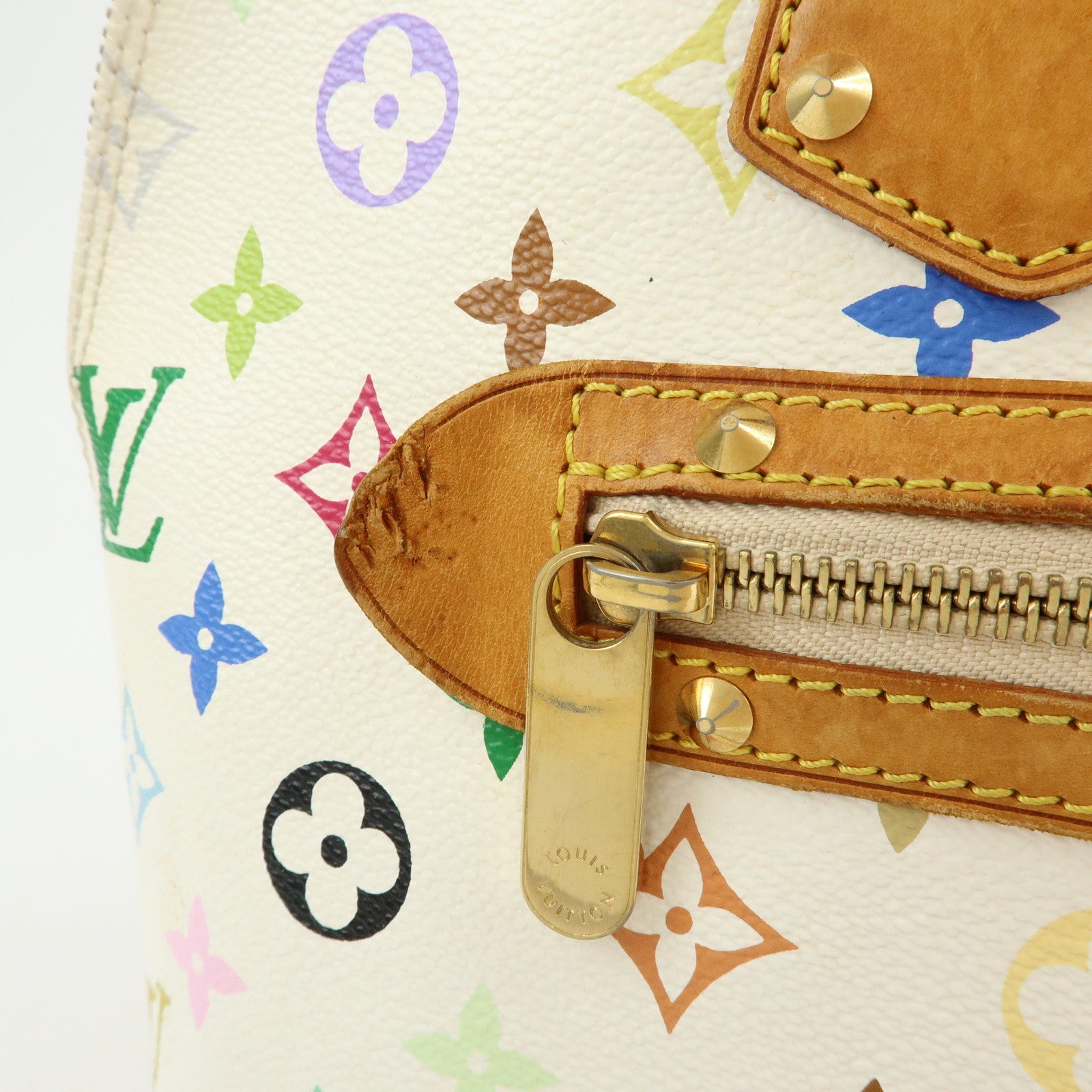 Louis Vuitton Monogram Multicolor Alma PM Hand Bag Blanc M92647