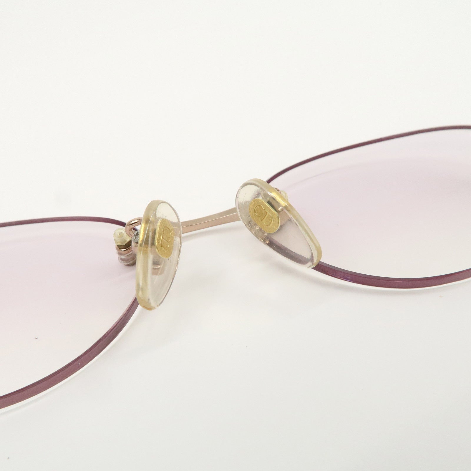 Christian Dior Clear Metal Sunglasses Pink Beige CD-7515J B9N 51□18