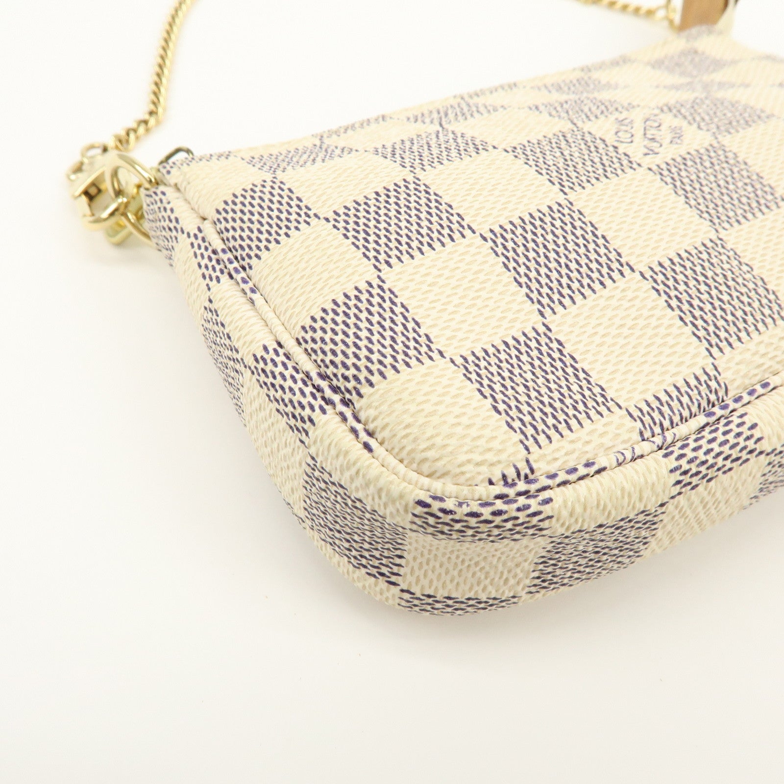 Louis Vuitton Damier Azur Mini Pochette Accesoire Pouch N58010