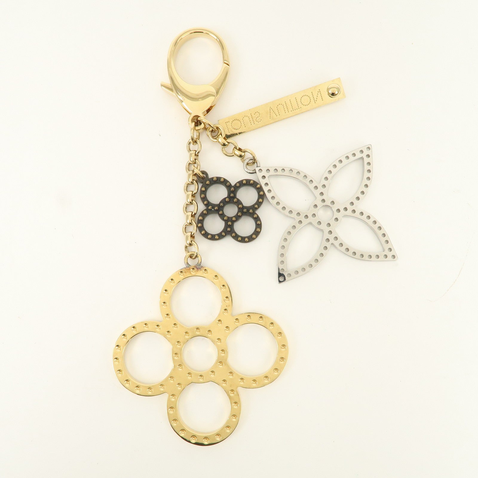 Louis Vuitton Monogram Bijoux Sac Tapage Bag Charm Gold M66350