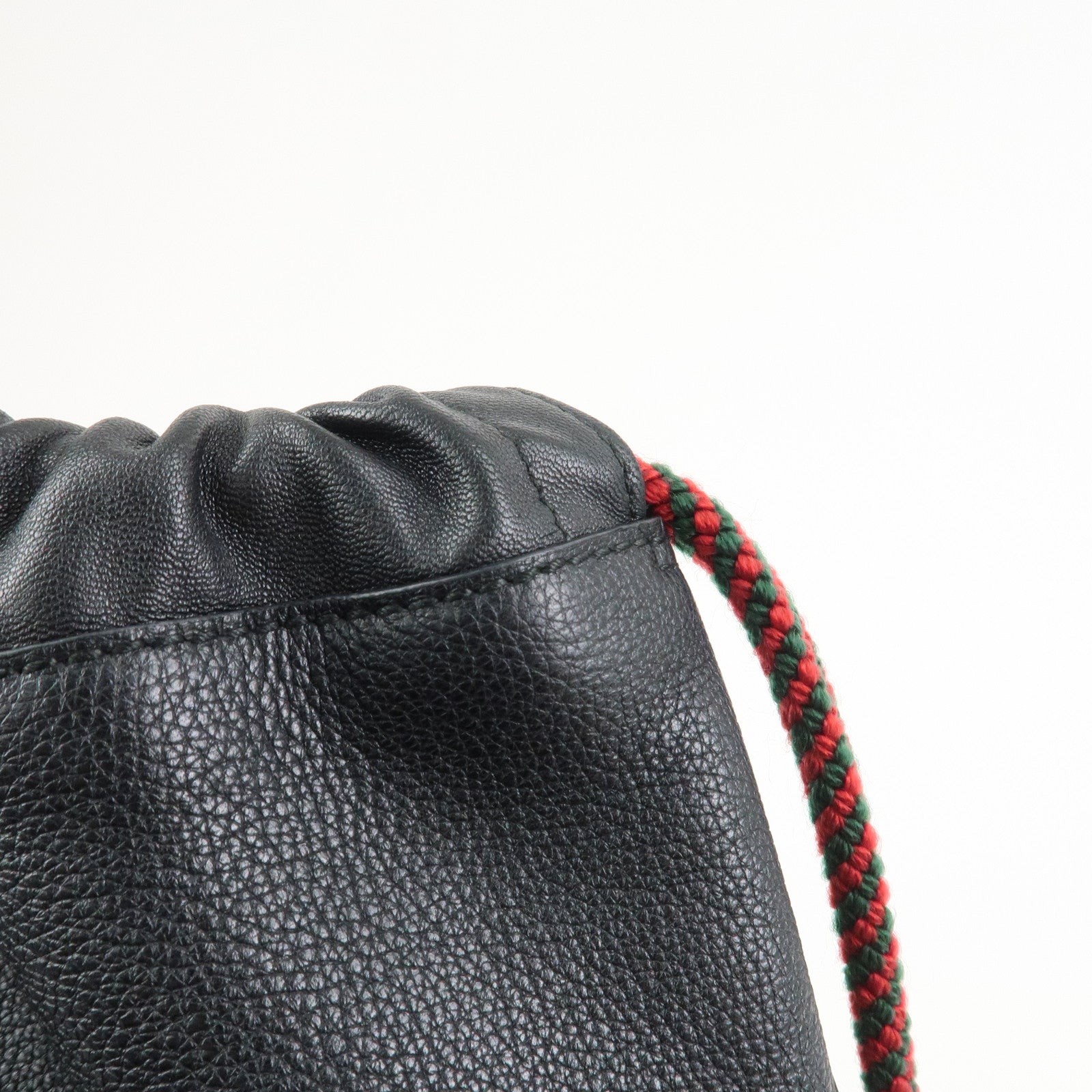 GUCCI Sherry Leather Backpack Rucksack Black 516639