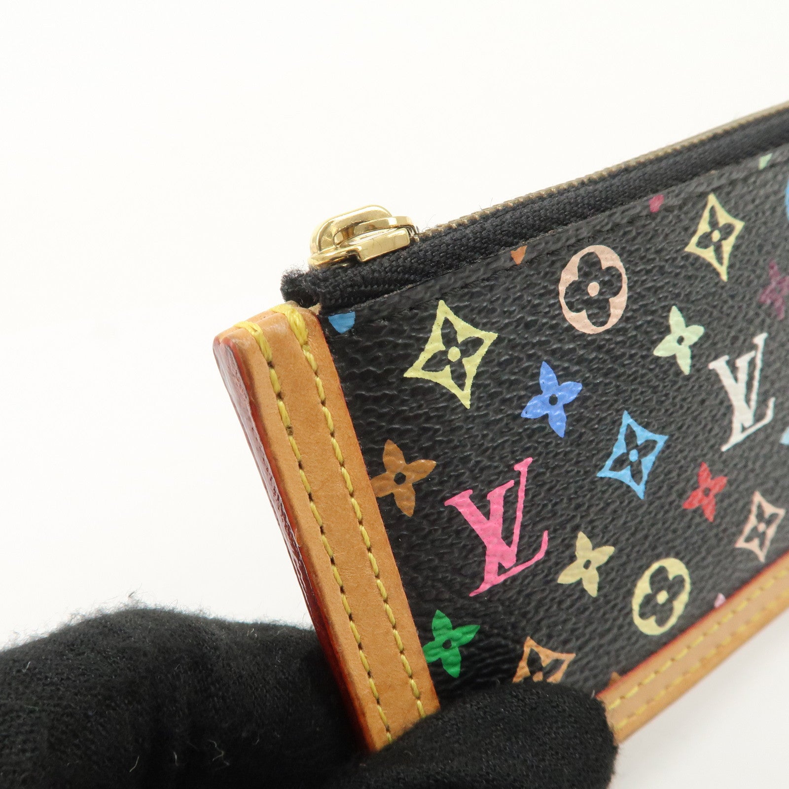 Louis Vuitton Monogram Multicolor Pochette Cles Coin Case M92654 Used