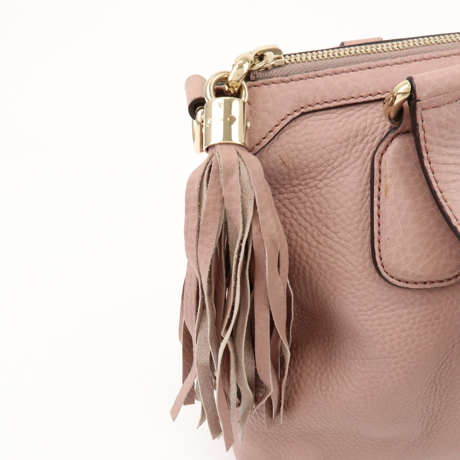 GUCCI SOHO Leather 2Way Bag Hand Bag Shoulder Bag Pink 308362