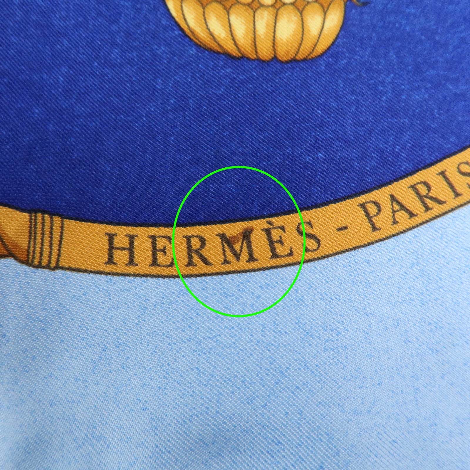HERMES Carre 90 Silk 100% Scarf LES FOLIES DU CIEL Blue Multicolor