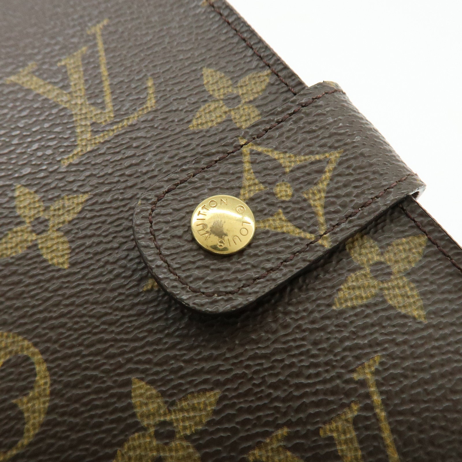 Louis Vuitton Monogram Agenda MM Planner Cover Brown R20004