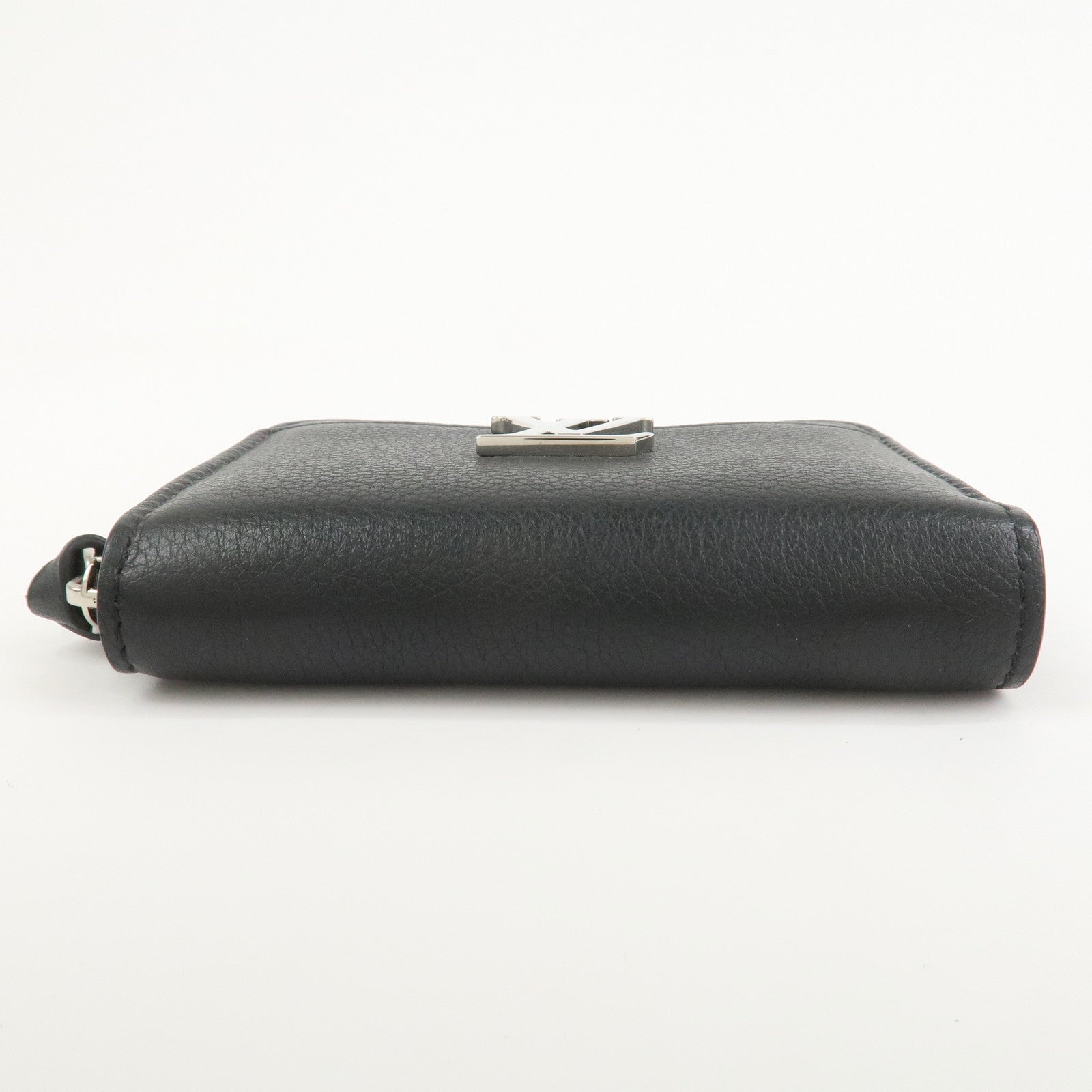 Louis Vuitton Lock Me Calf Leather Coin Case Coin Purse Noir M80099