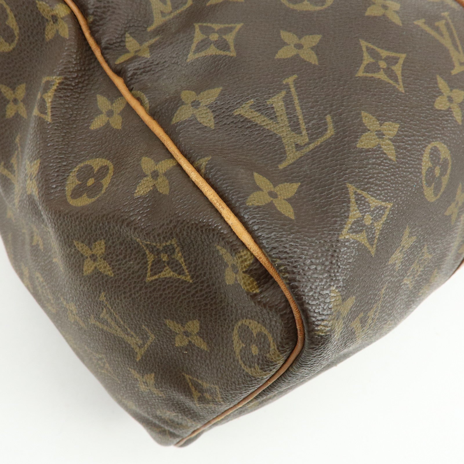 Louis Vuitton Monogram Sac Souple 45 Boston Bag Brown M41624