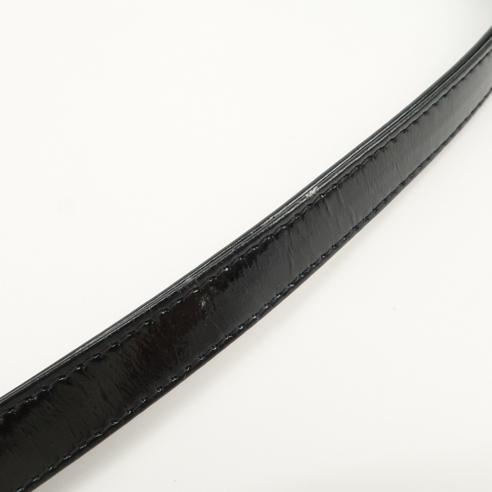 Christian Dior Lady Dior Cannage Patent Leather 2Way Hand Bag Black