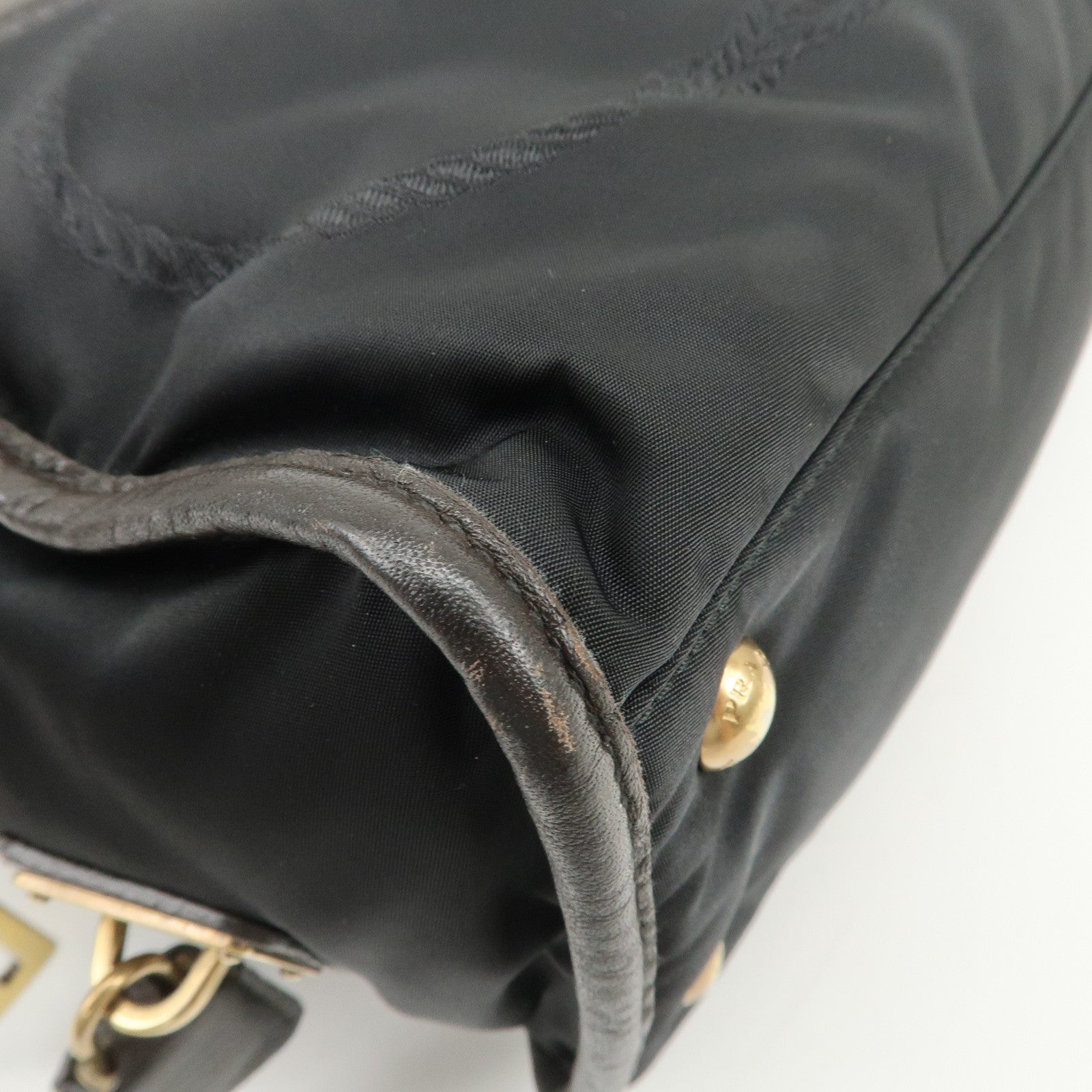 PRADA Nylon Jacquard Leather 2Way Bag Boston Shoulder Bag BL0769