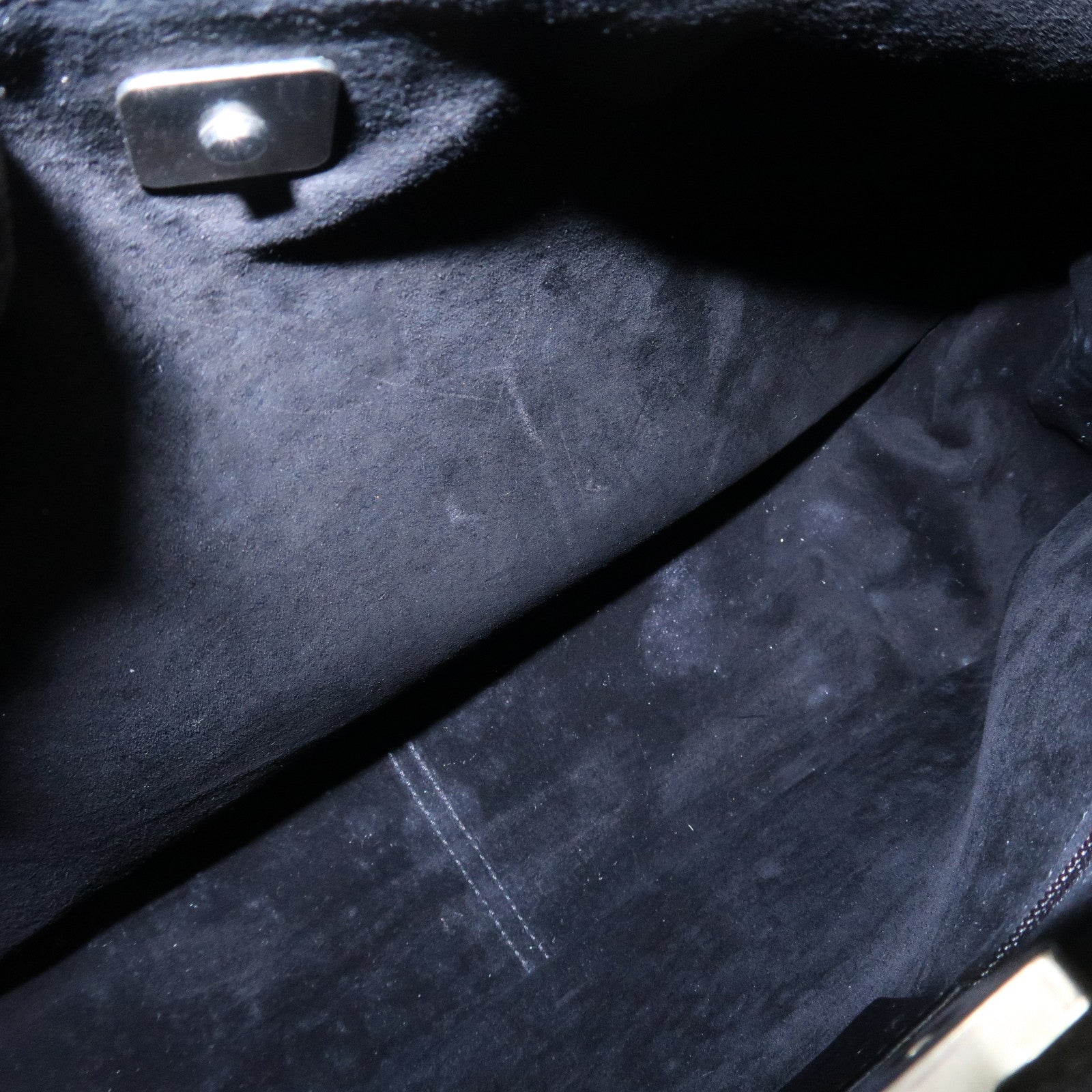 GUCCI Bamboo Leather Shoulder Bag Hand Bag Black 001.3760