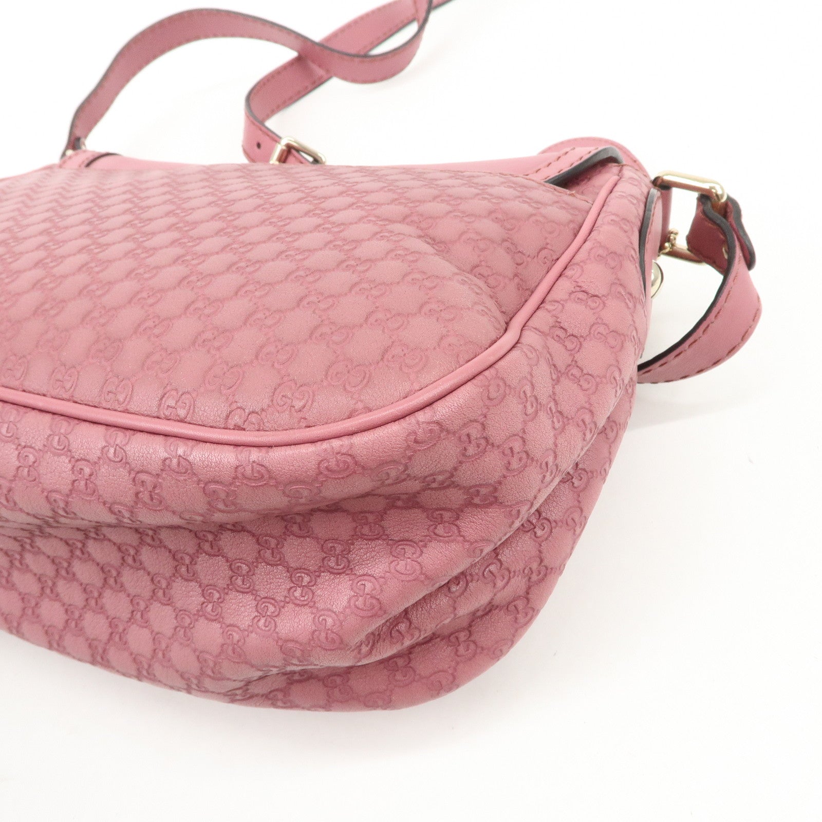 GUCCI Sukey Micro Guccissima Leather Shoulder Bag Pink 193604