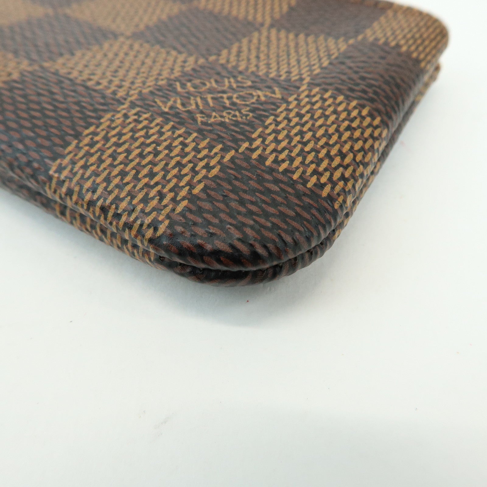 Louis Vuitton Damier Canvas Pochette Cles Damier Ebene N62658