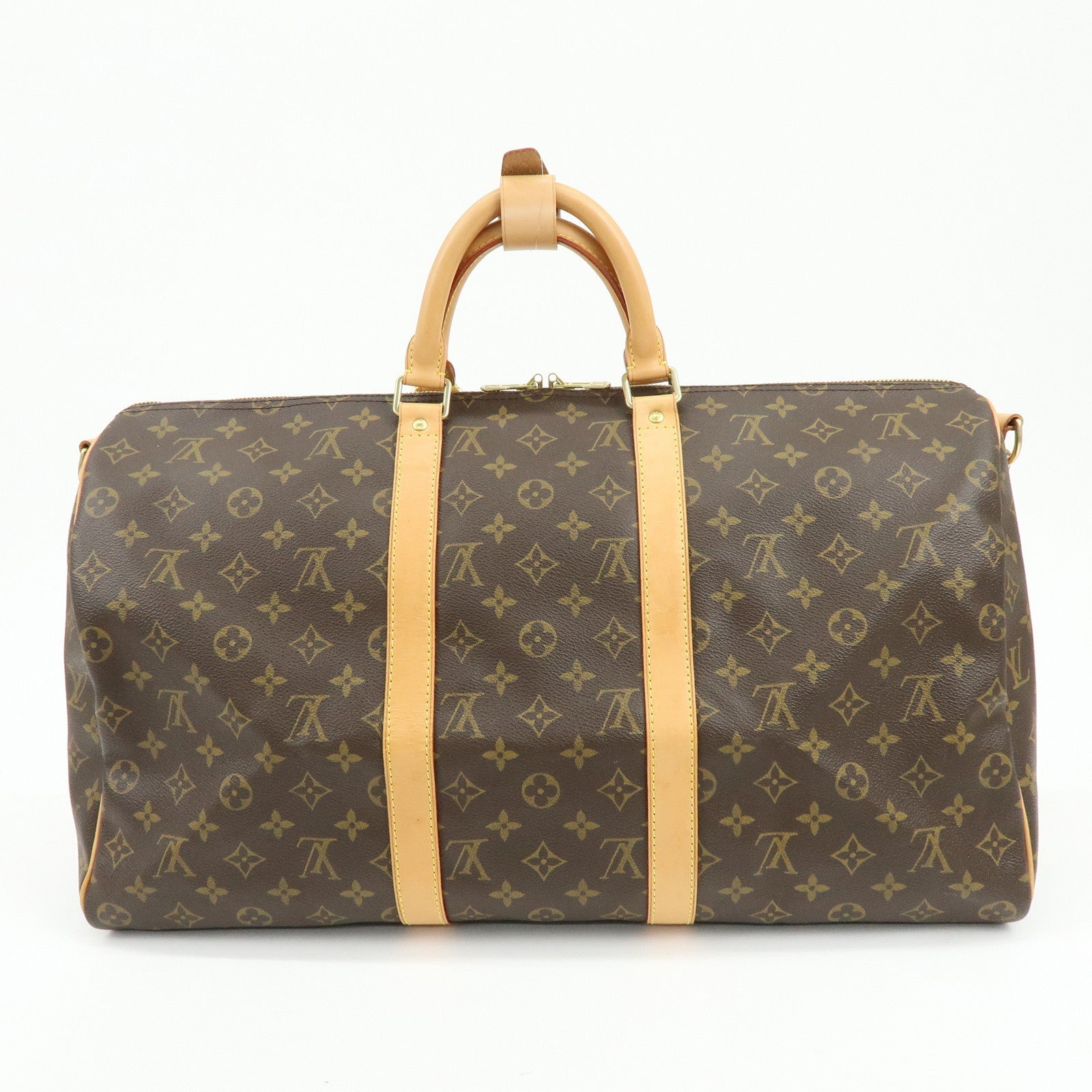 Louis Vuitton Monogram Keep All Bandouliere 50 Boston Bag M41416