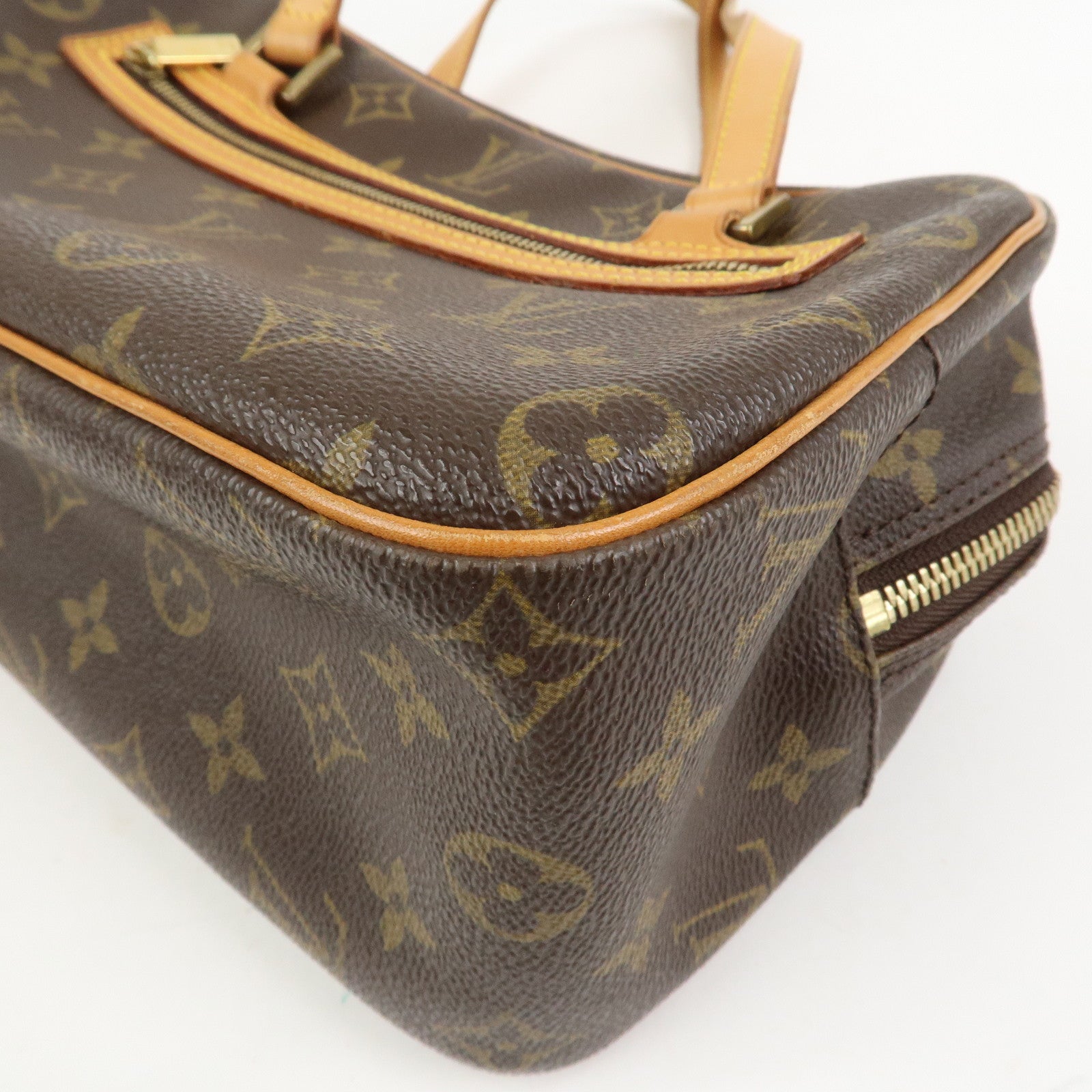 Louis Vuitton Monogram Cite MM Shoulder Bag Hand Bag Brown M51182