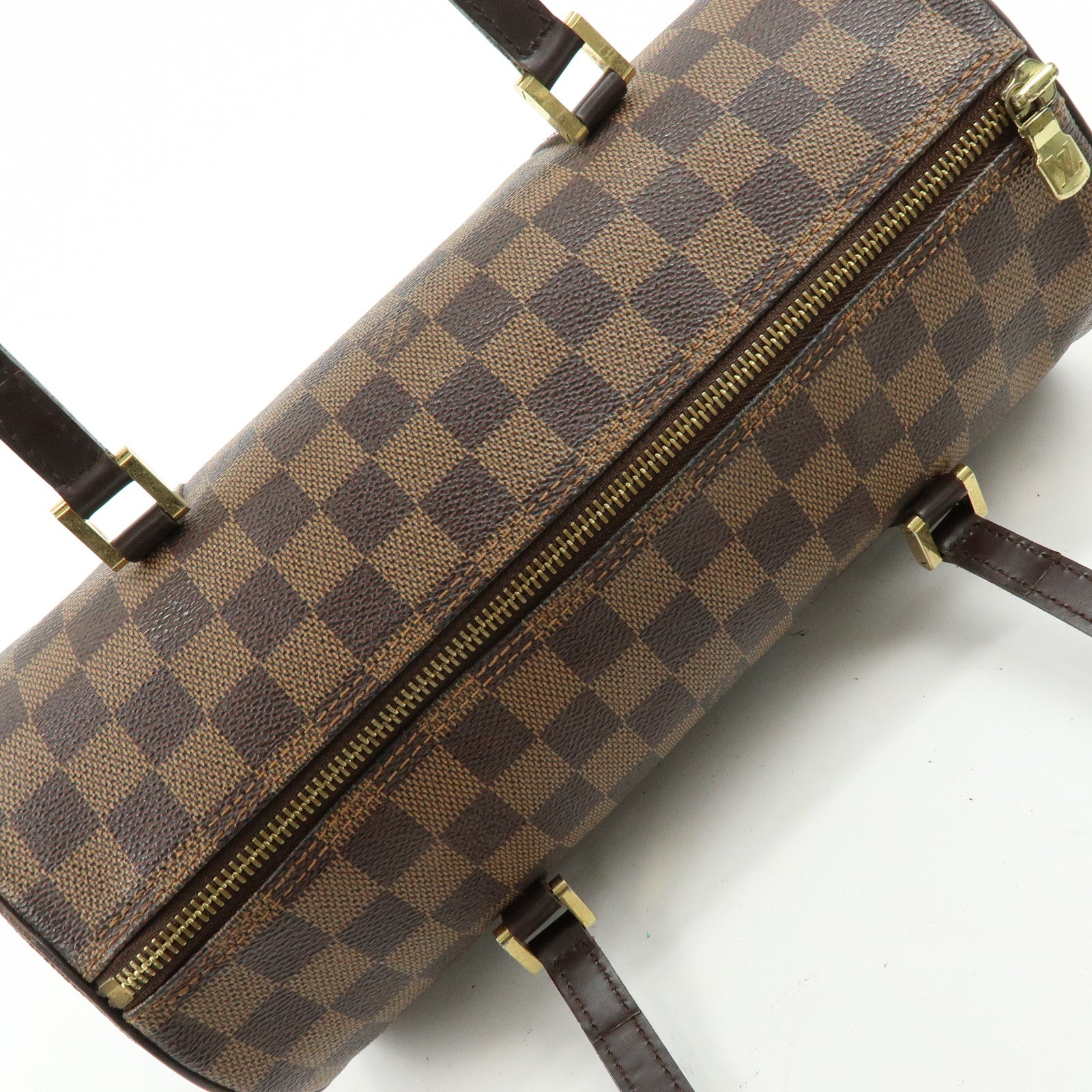 Louis Vuitton Damier Ebene Papillon 30 Hand Bag Brown N51303
