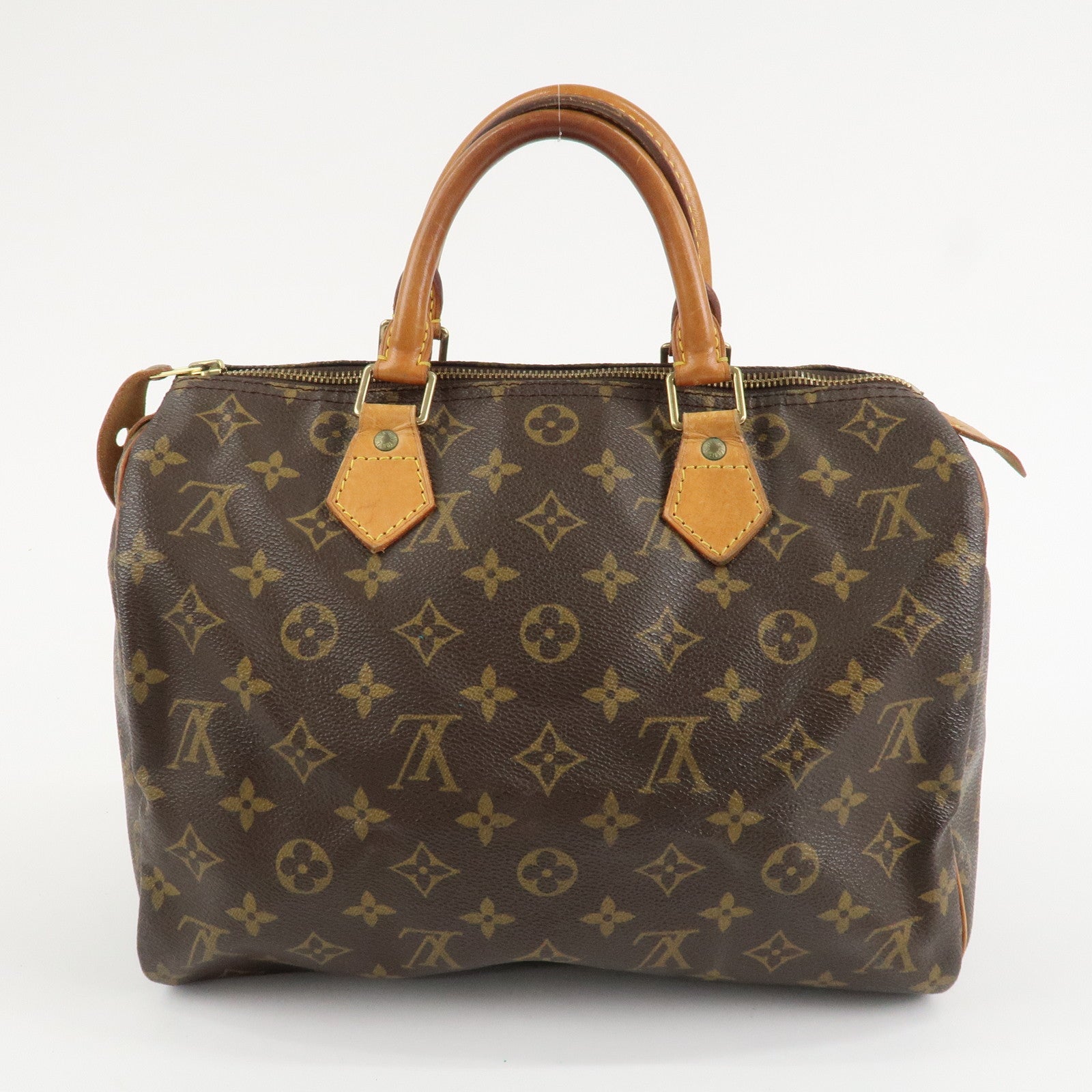 Louis Vuitton Monogram Speedy 30 Hand Bag Boston Bag M41526 Used