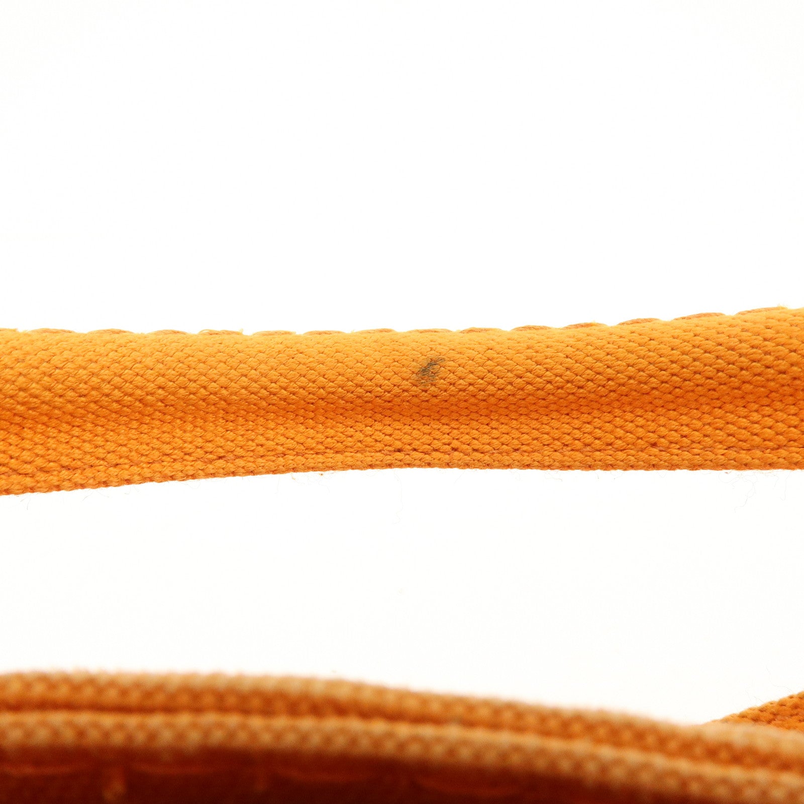 PRADA Canapa Mini Canvas Tote Bag Hand Bag BN2439 Orange