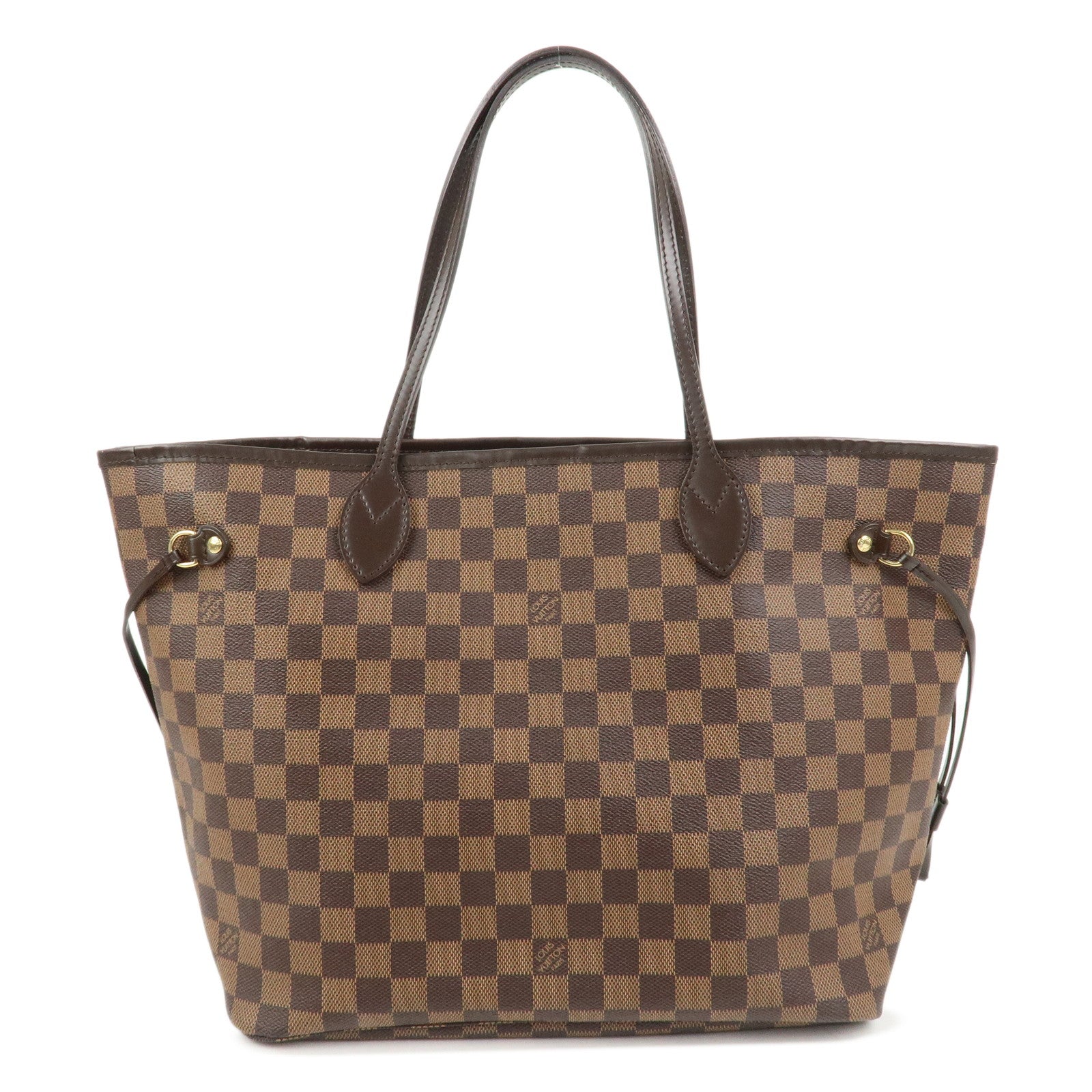Louis Vuitton Damier Ebene Neverfull MM Tote Bag Cerise N41358