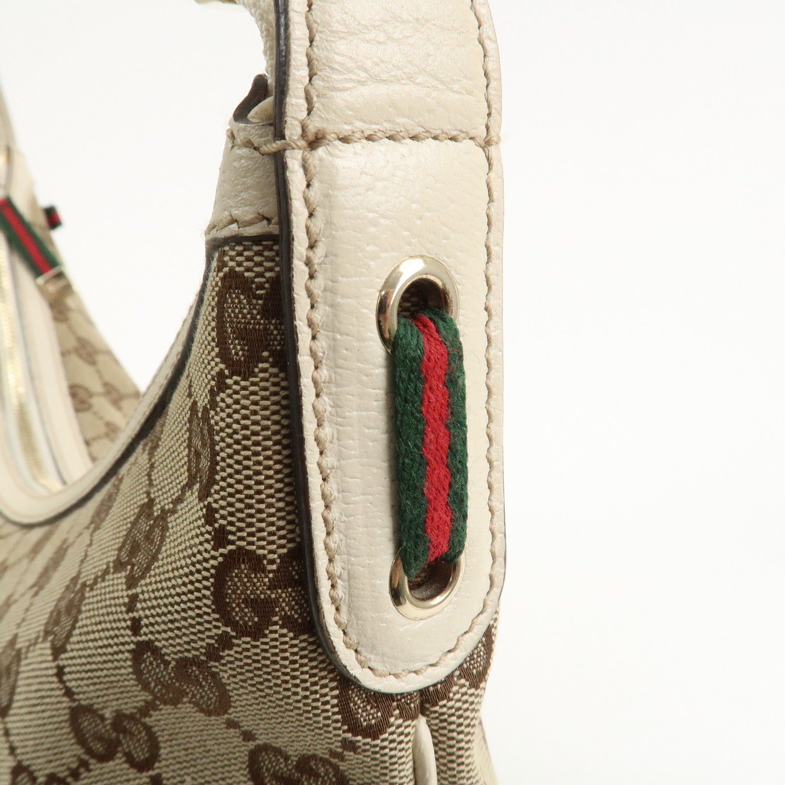 GUCCI Princy Sherry Leather Shoulder Bag Hand Bag Brown 162882