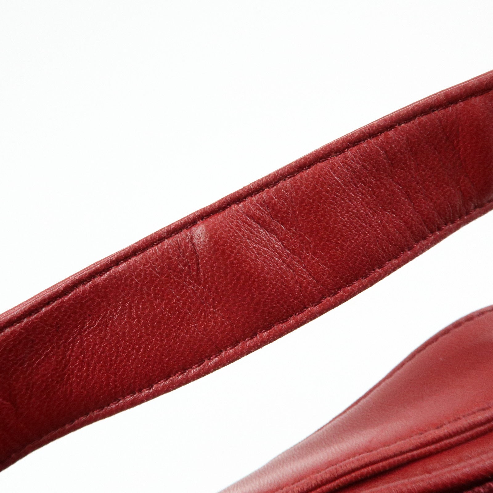 LOEWE Anagram Nappa Leather Hand Bag Shoulder Bag Red