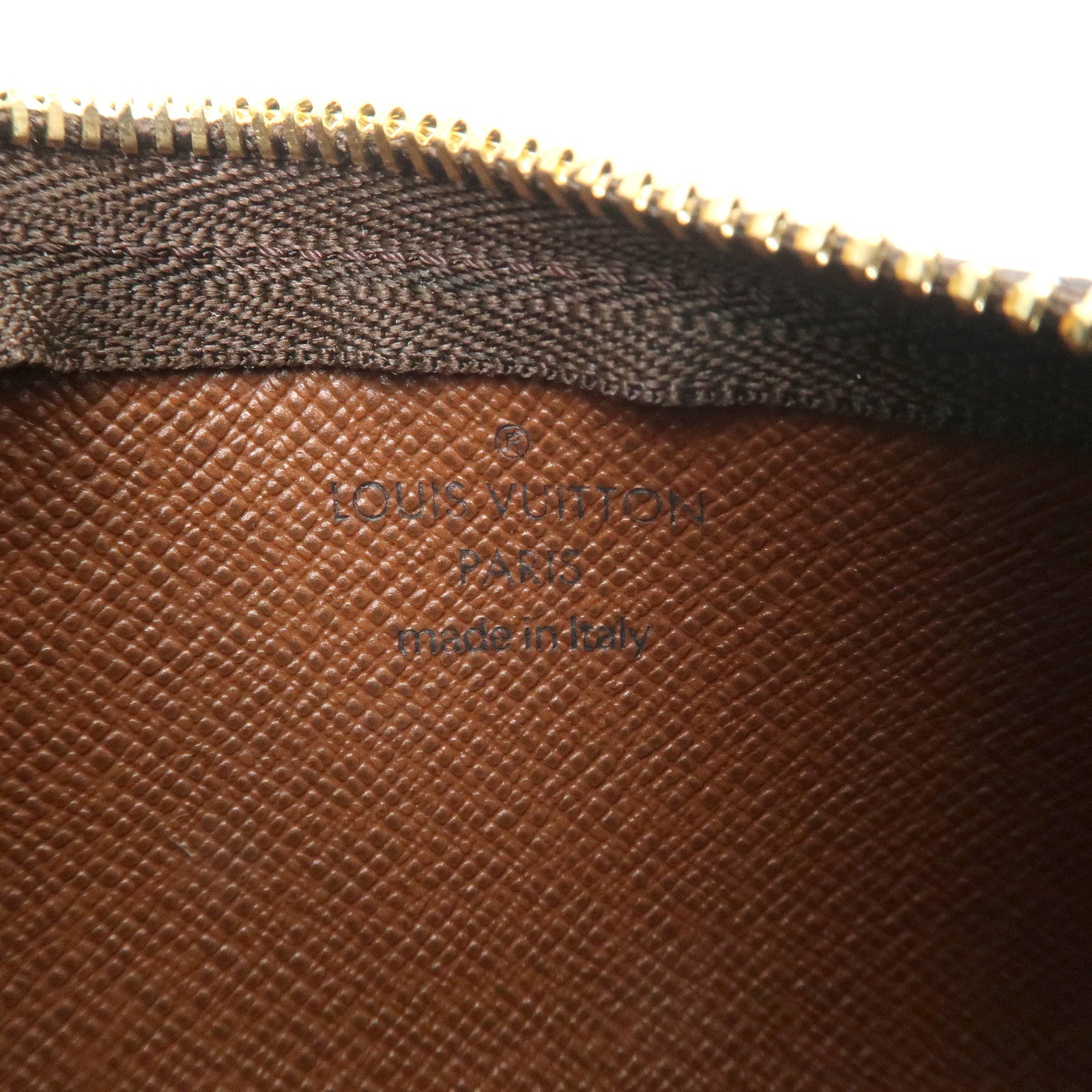 Louis Vuitton Monogram Pochette Cles Coin Case Key Case Brown M62650