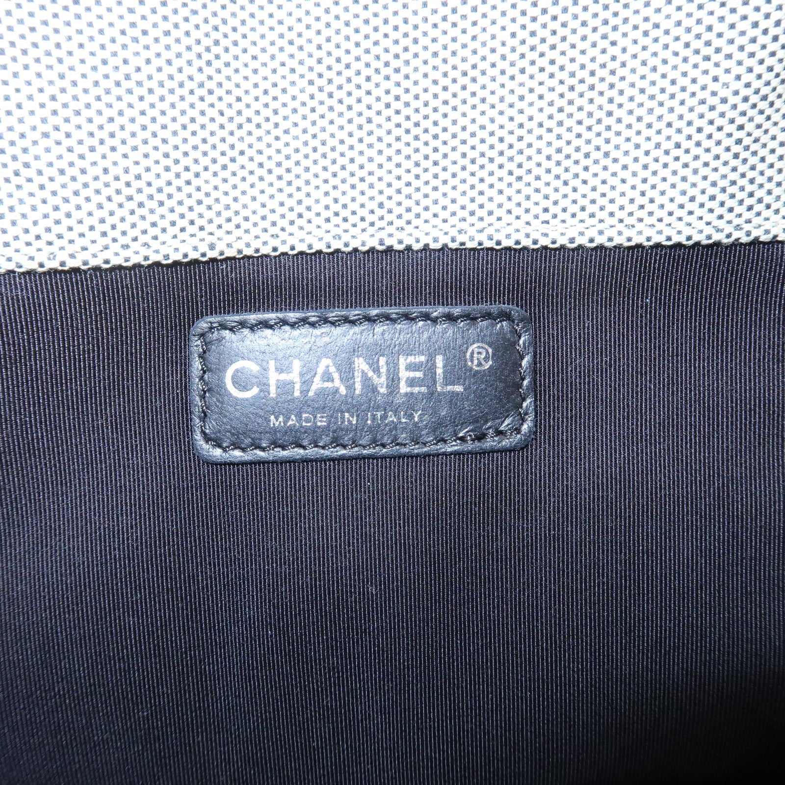 CHANEL Camelia No.5 Chocolate Bar Chain Shoulder Bag A31573 Used