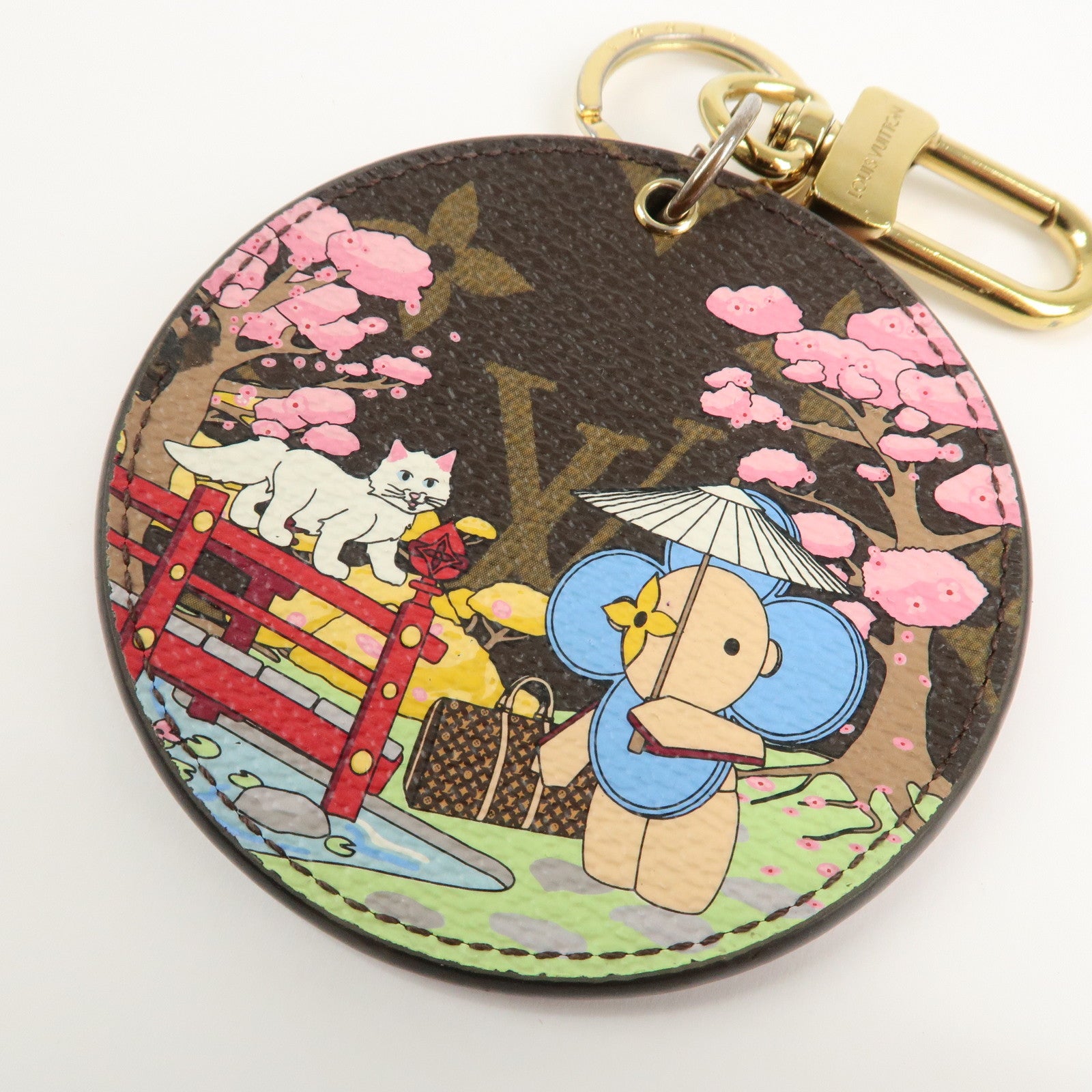 Louis Vuitton Monogram Porte Cles Illustre Charm Multicolor M00499 Used