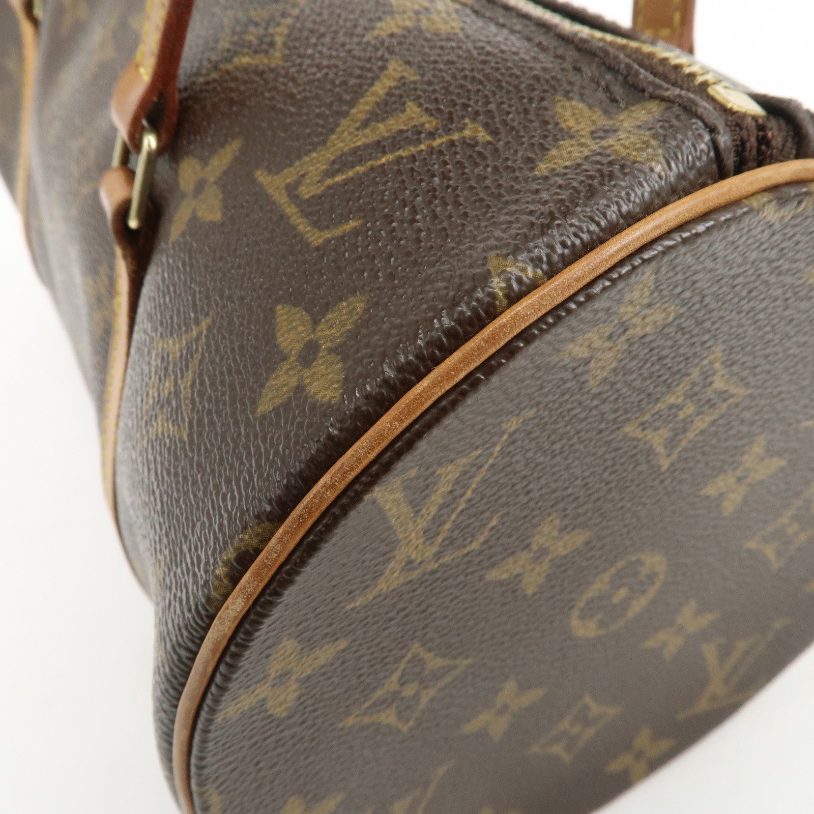 Louis Vuitton Monogram Papillon 30 Hand Bag Brown M51385