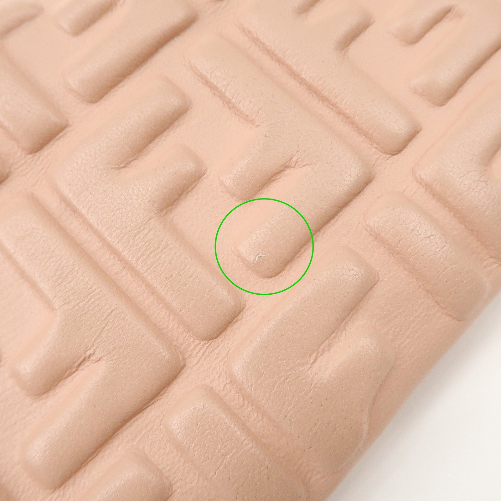 FENDI Zucca Baguette Continental Long Wallet Pink 8M0251 Used