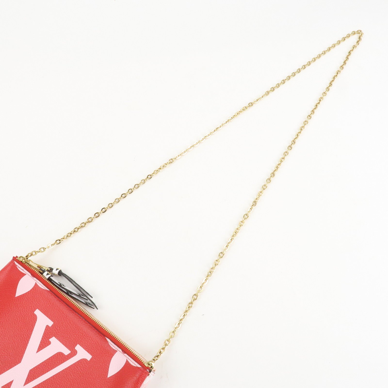 Louis Vuitton Monogram Giant Pochette Double Zip Pouch Rouge M67561 Used