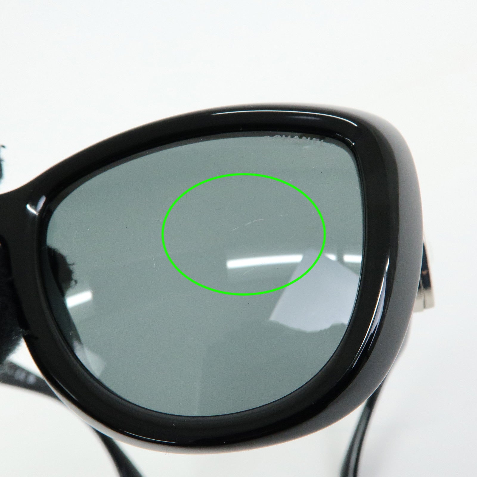 CHANEL COCO Mark Plastic Sunglasses 54▢18 140 3N S Black 5517A