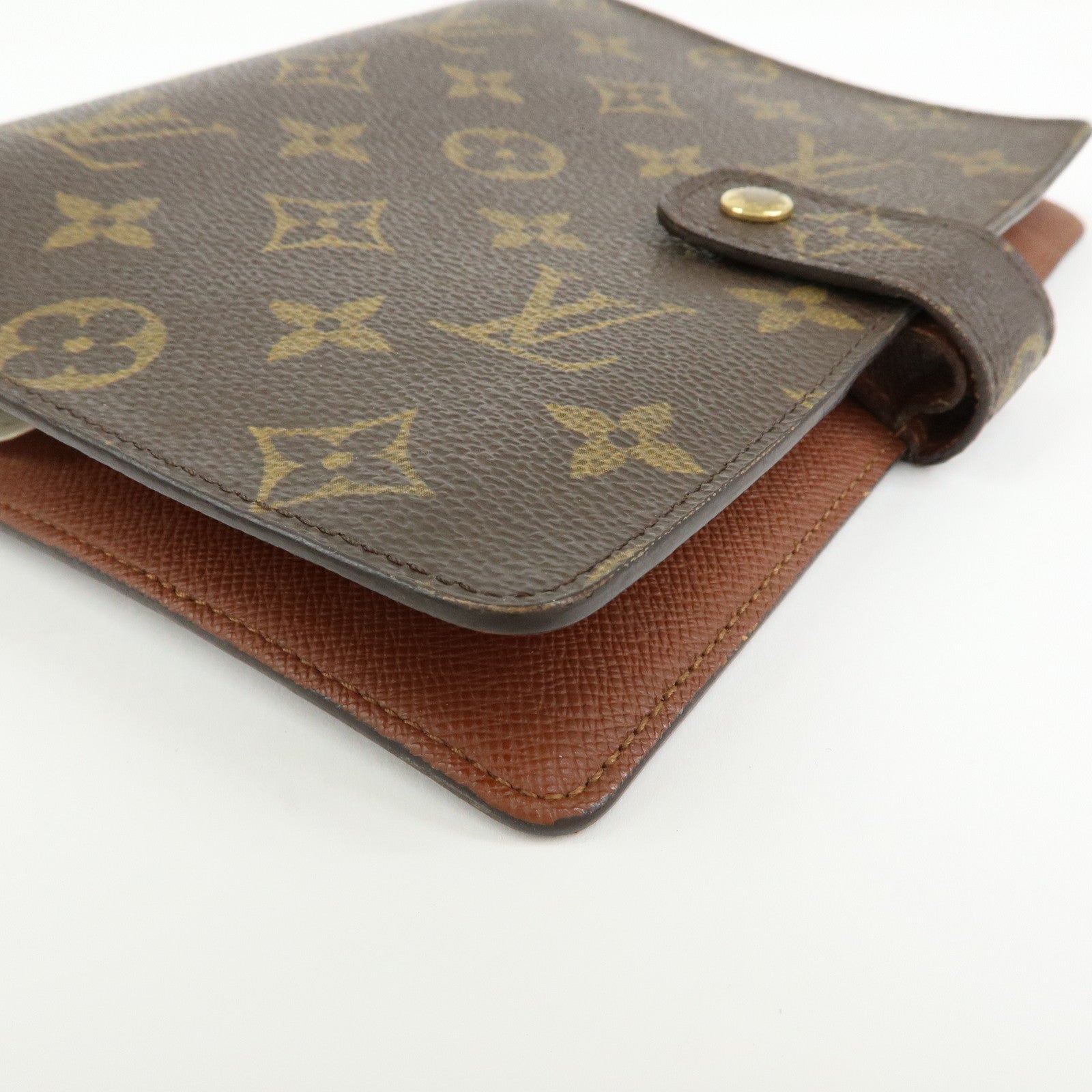 Louis Vuitton Monogram Agenda MM Planner Cover Brown R20105