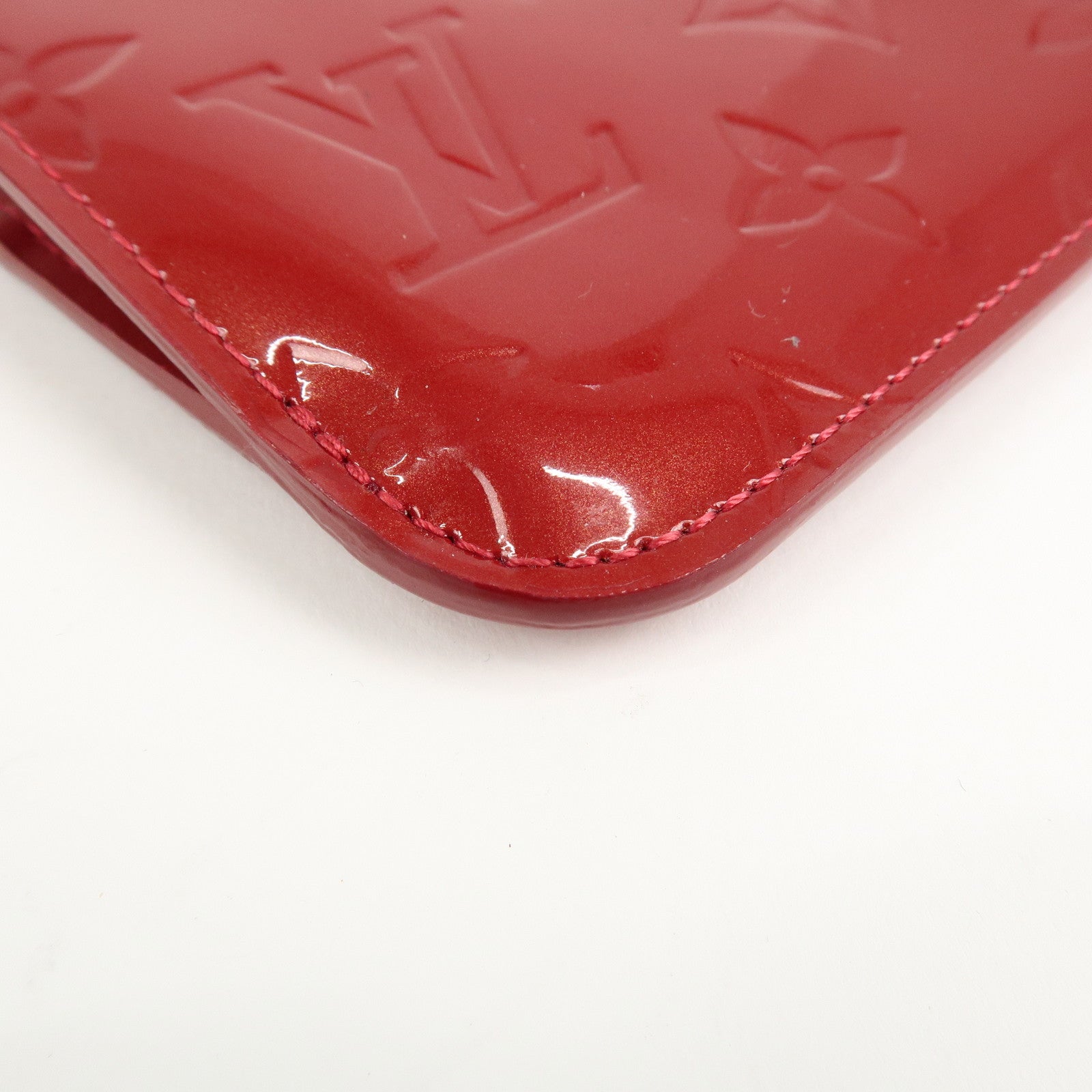Louis Vuitton Monogram Vernis Pochette Cles NM Cerise M90214