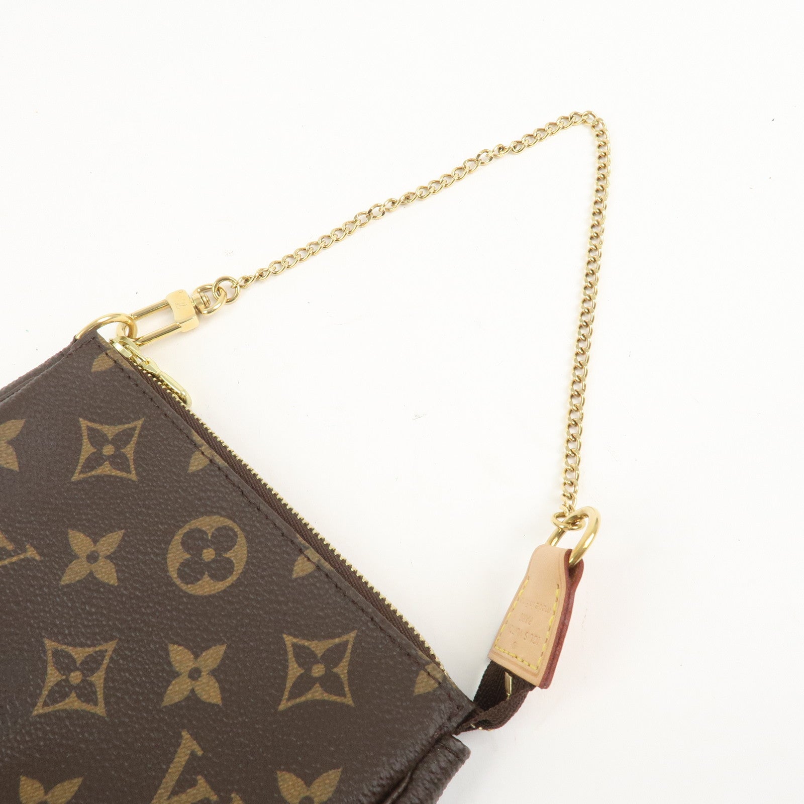 Louis Vuitton Monogram Mini Pochette Accessoires Hand Bag M58009