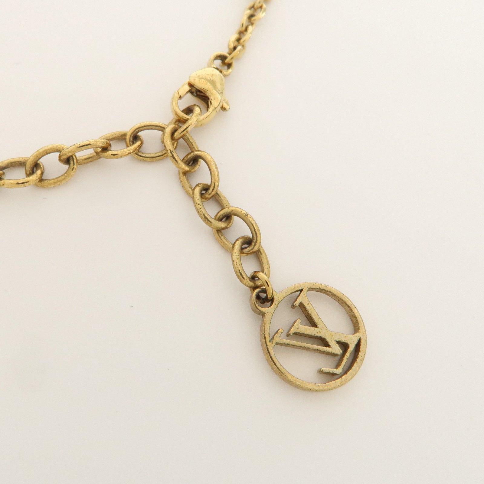 Louis Vuitton Monogram Metal Blooming Bracelet Gold M64858
