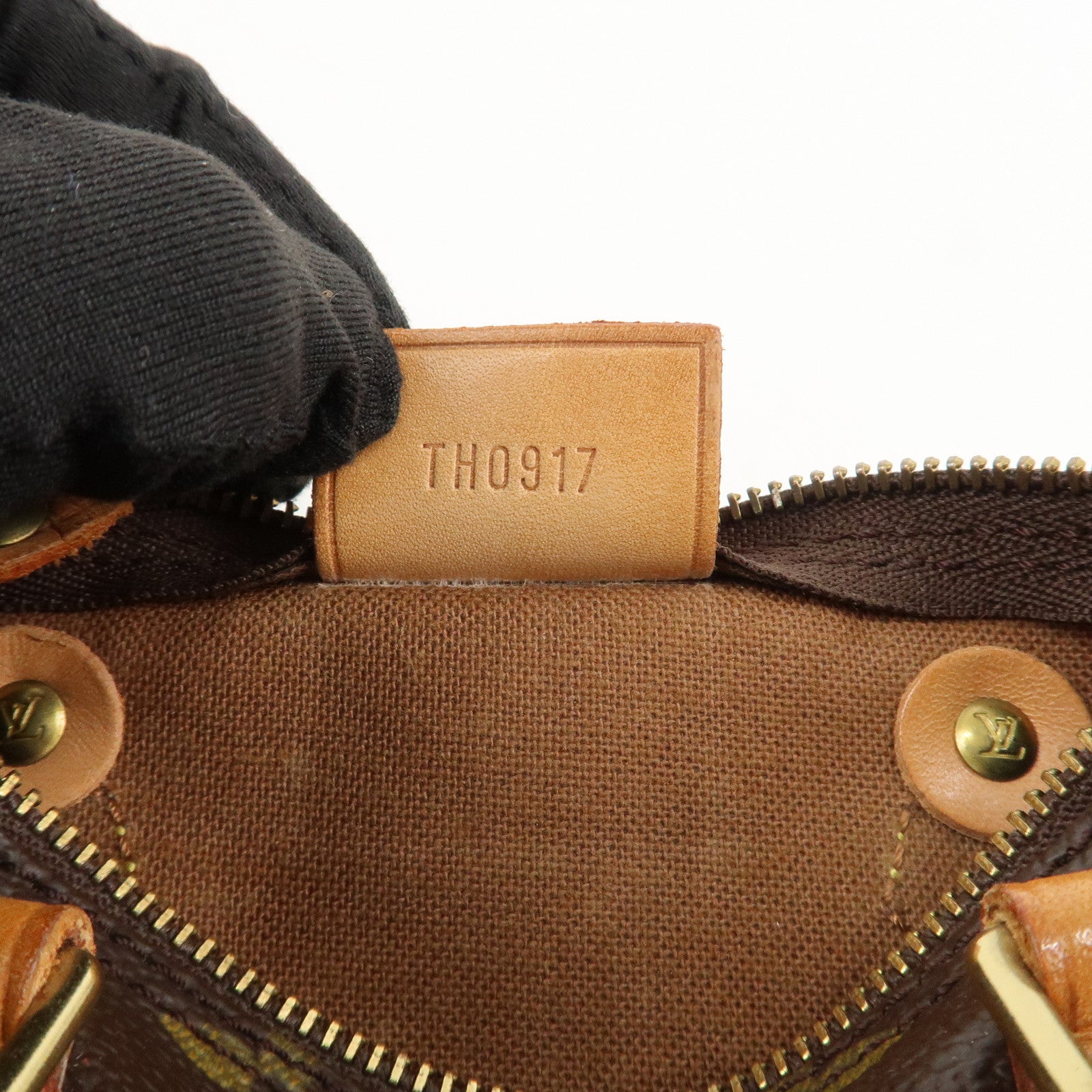 Louis Vuitton Monogram Canvas Mini Speedy Hand Bag Brown M41534 Used