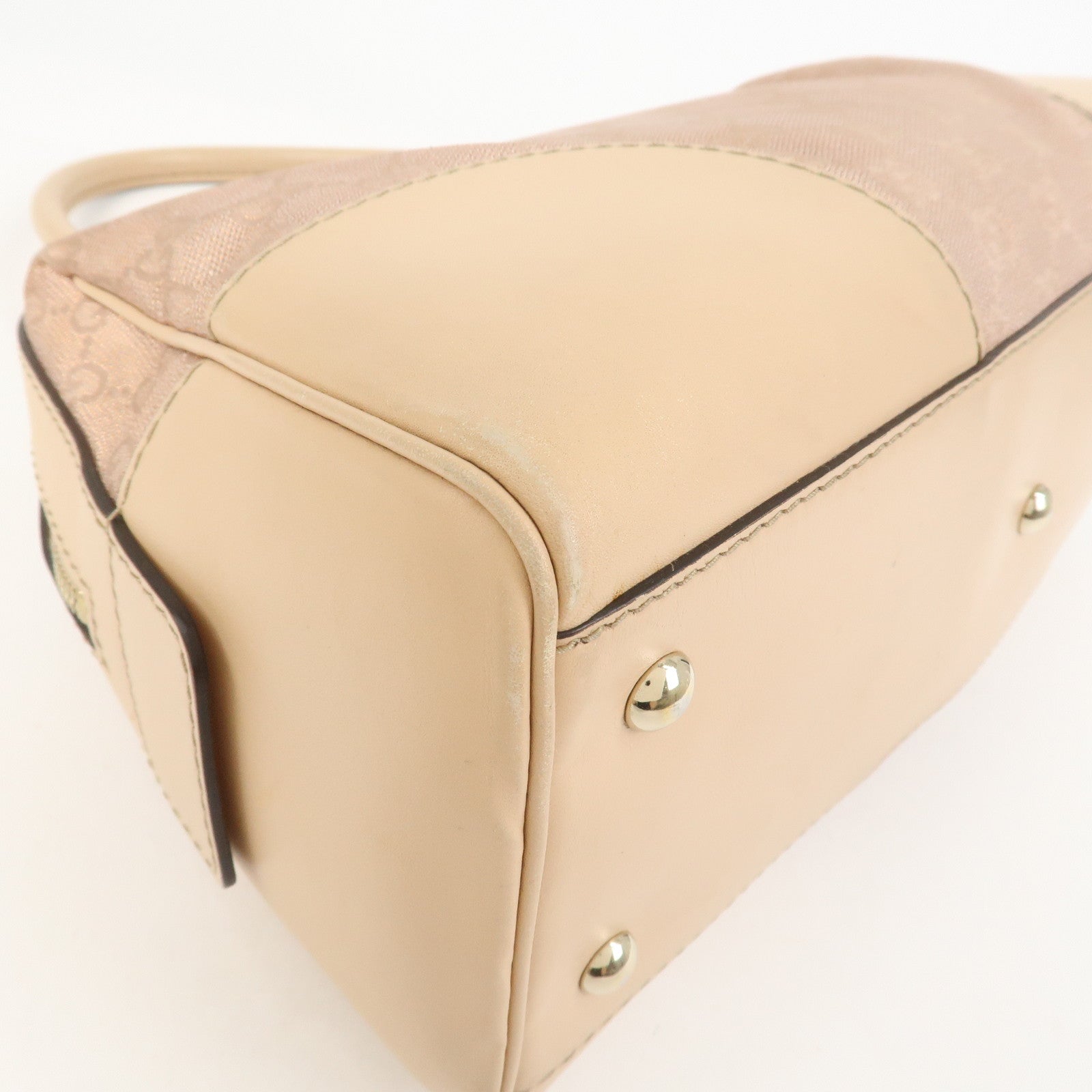 GUCCI Lovely Heart GG Monogram Canvas Mini Boston Bag 257067