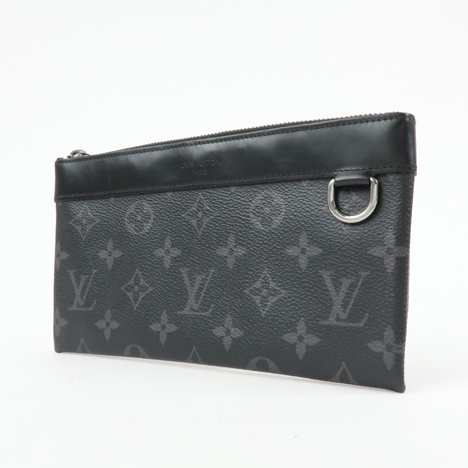Louis Vuitton Monogram Eclips Pochette Discovery PM Pouch M44323